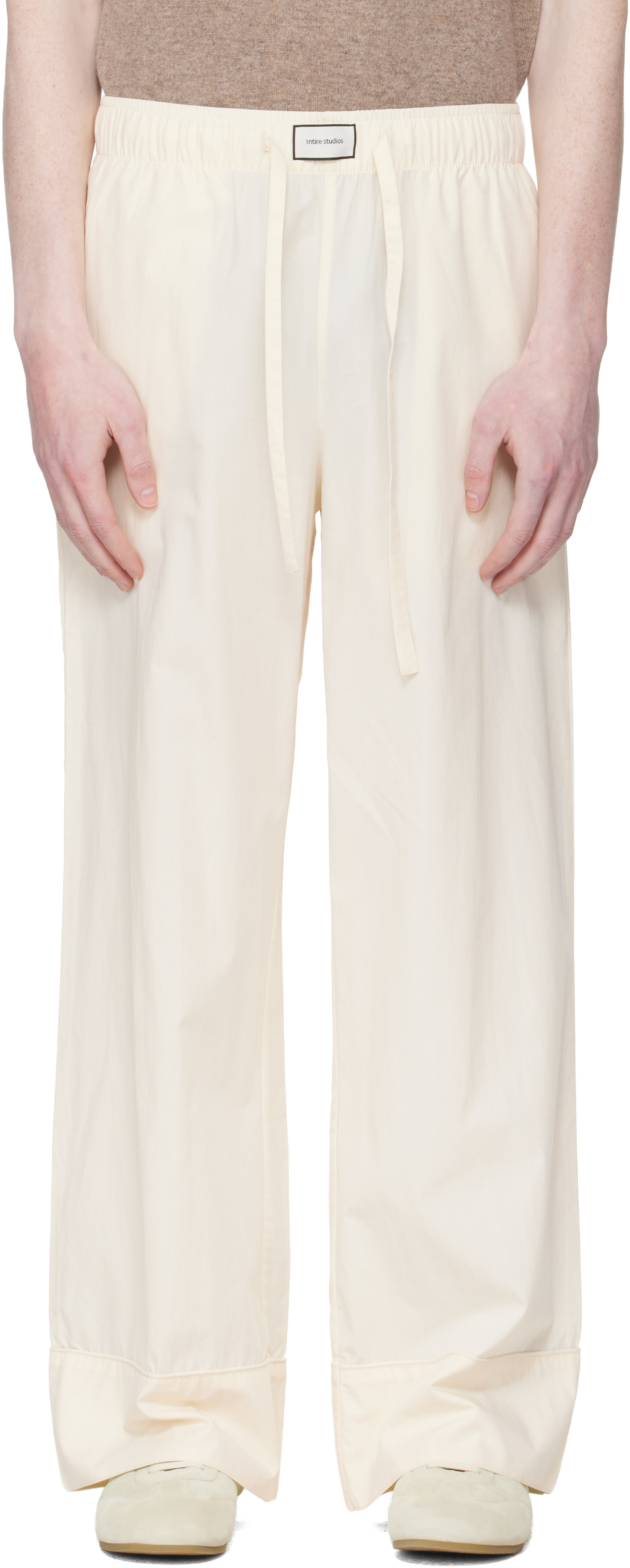 Entire Studios - Pantalon de pyjama blanc cassé