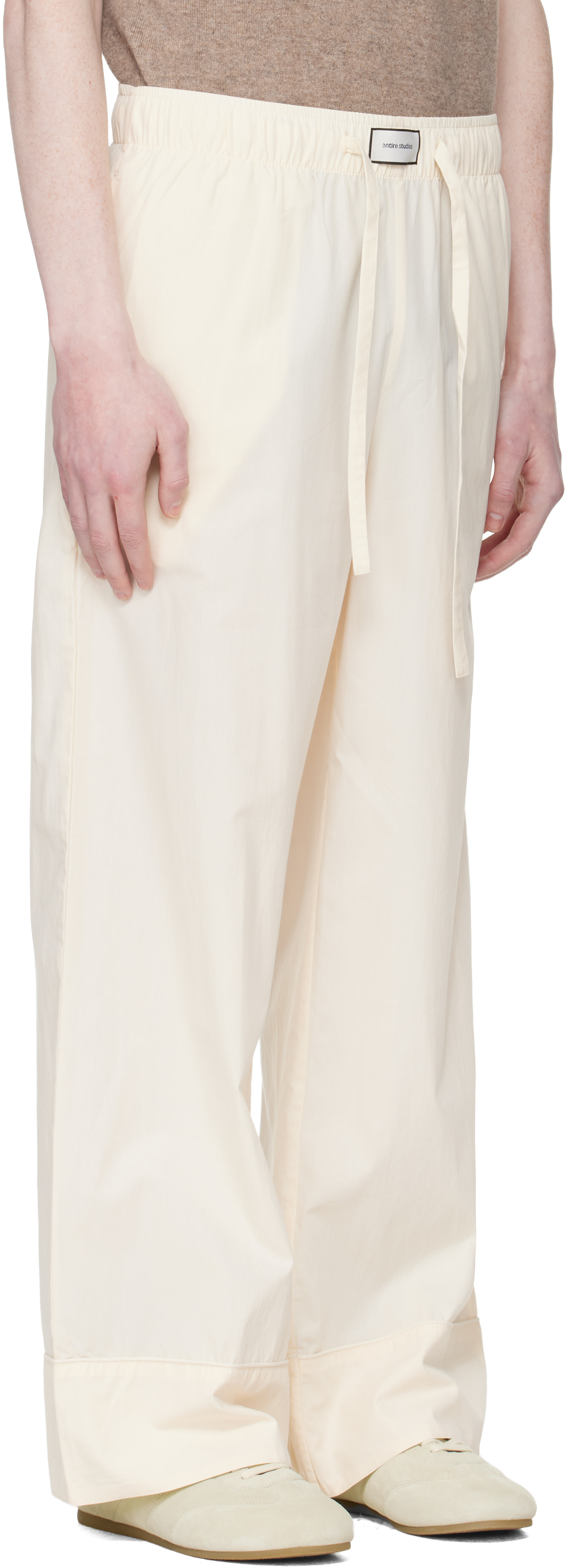 Entire Studios - Pantalon de pyjama blanc cassé
