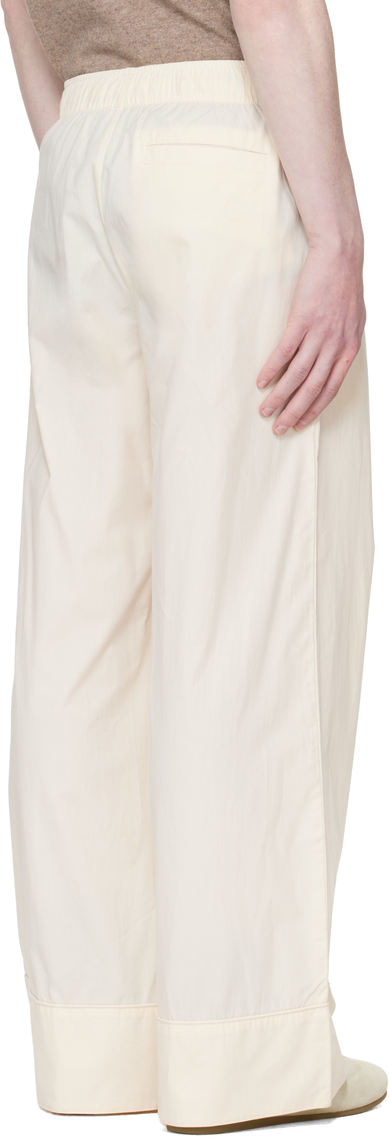 Entire Studios - Pantalon de pyjama blanc cassé