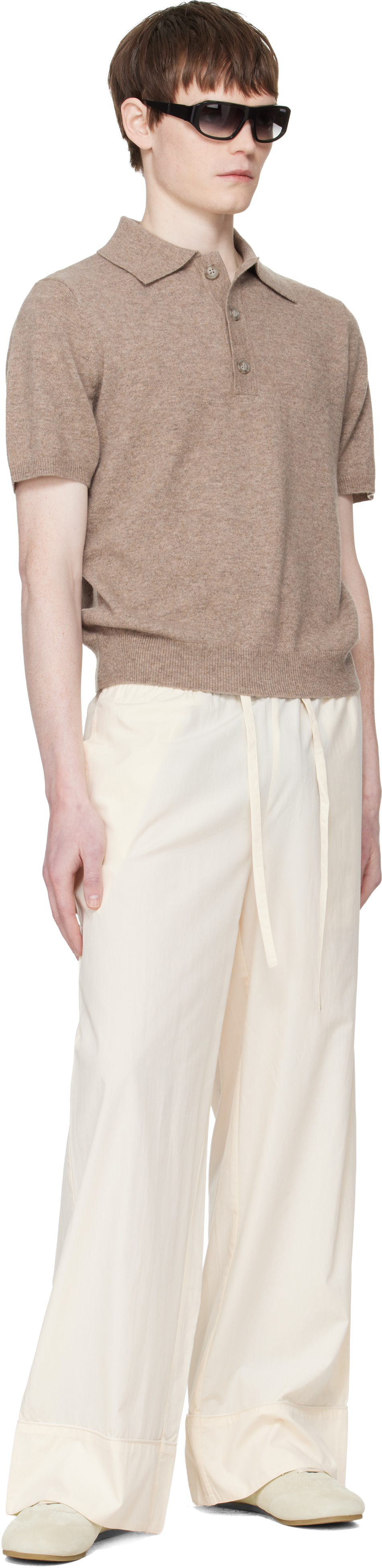 Entire Studios - Pantalon de pyjama blanc cassé