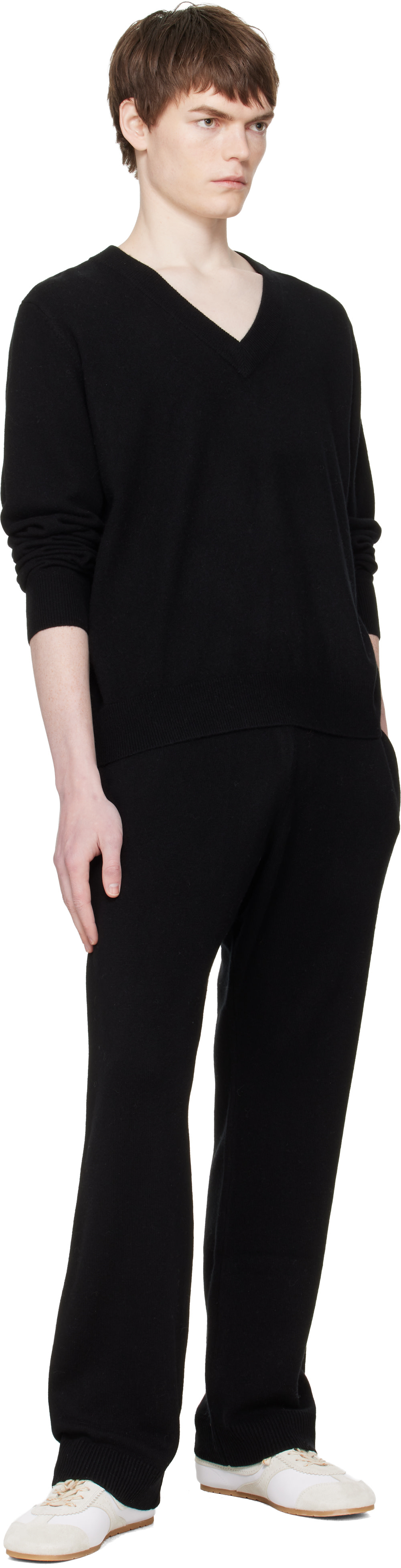 Entire Studios: Black Knit Lounge Pants | SSENSE