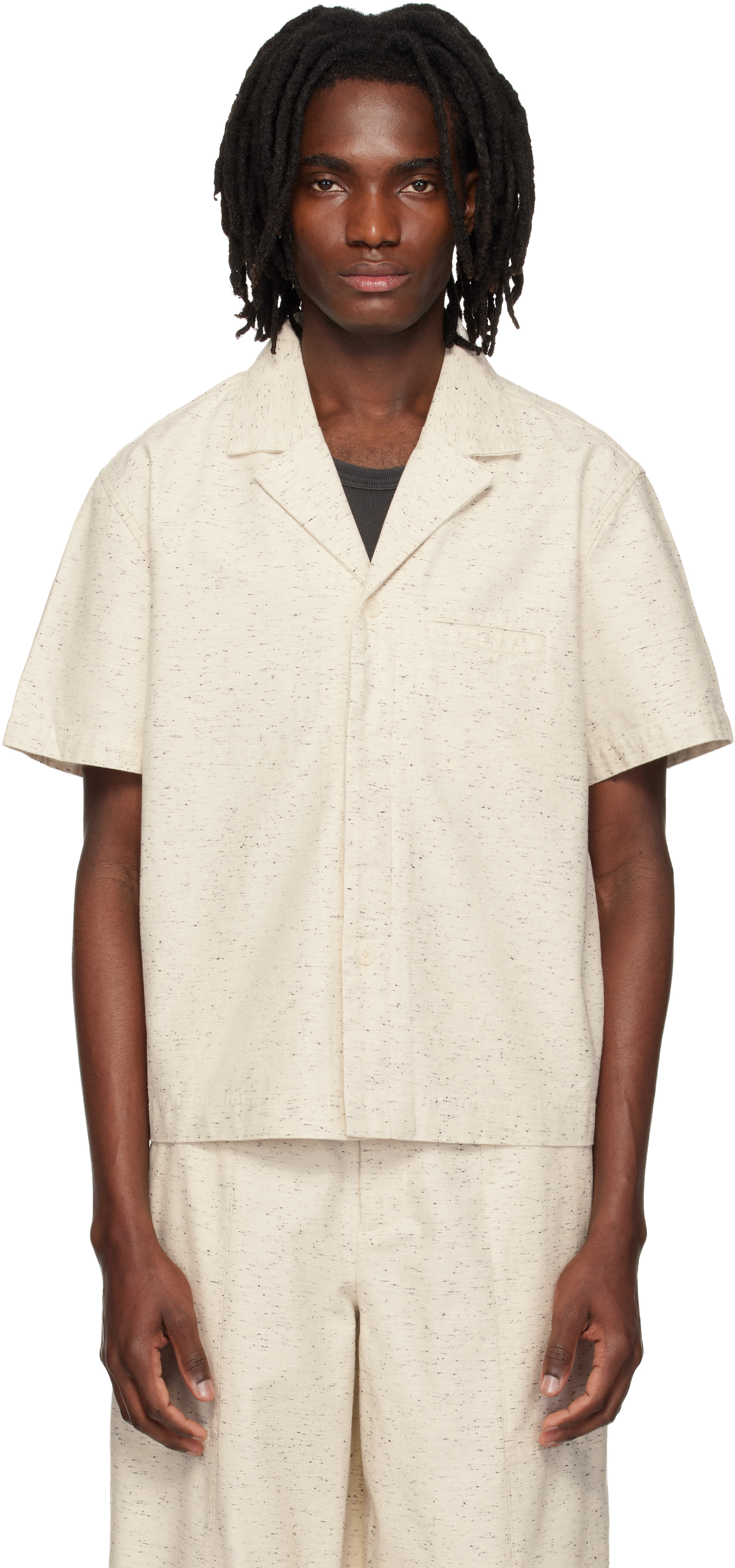 Entire Studios - Chemise Strand blanc cassé