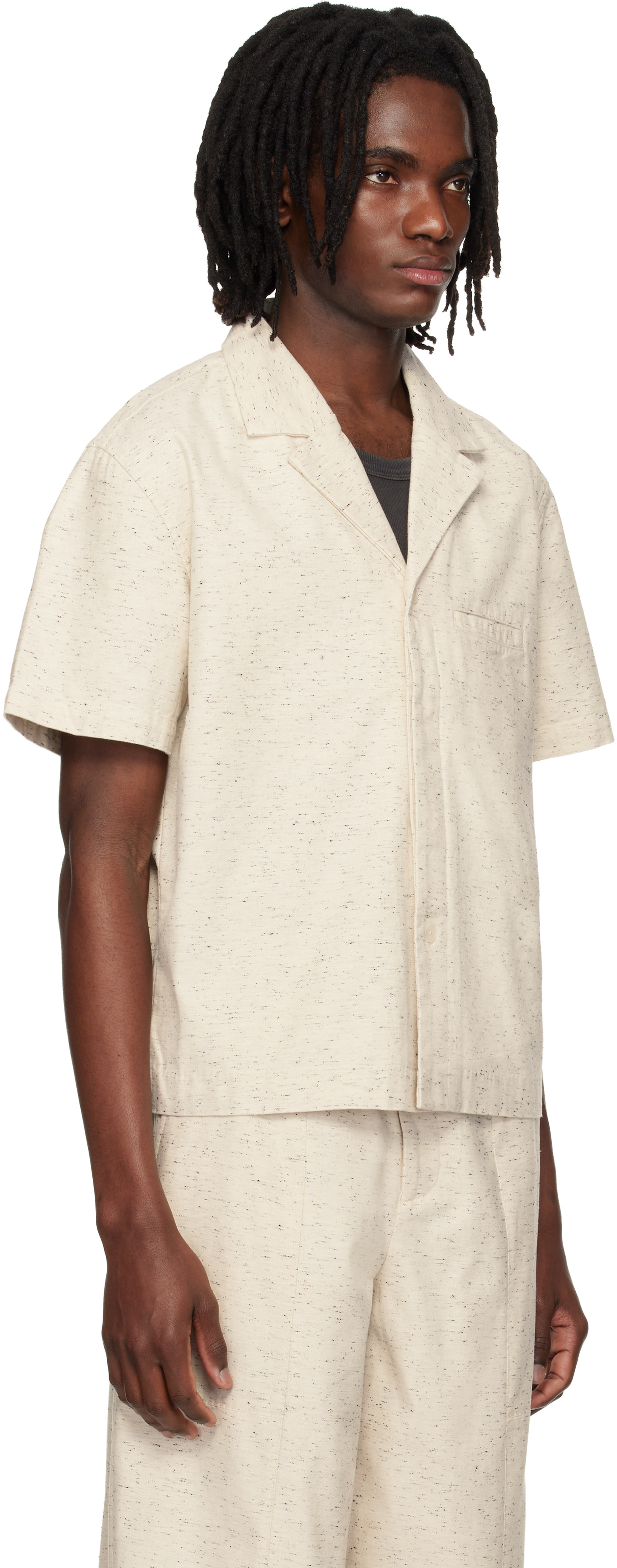 Entire Studios - Chemise Strand blanc cassé