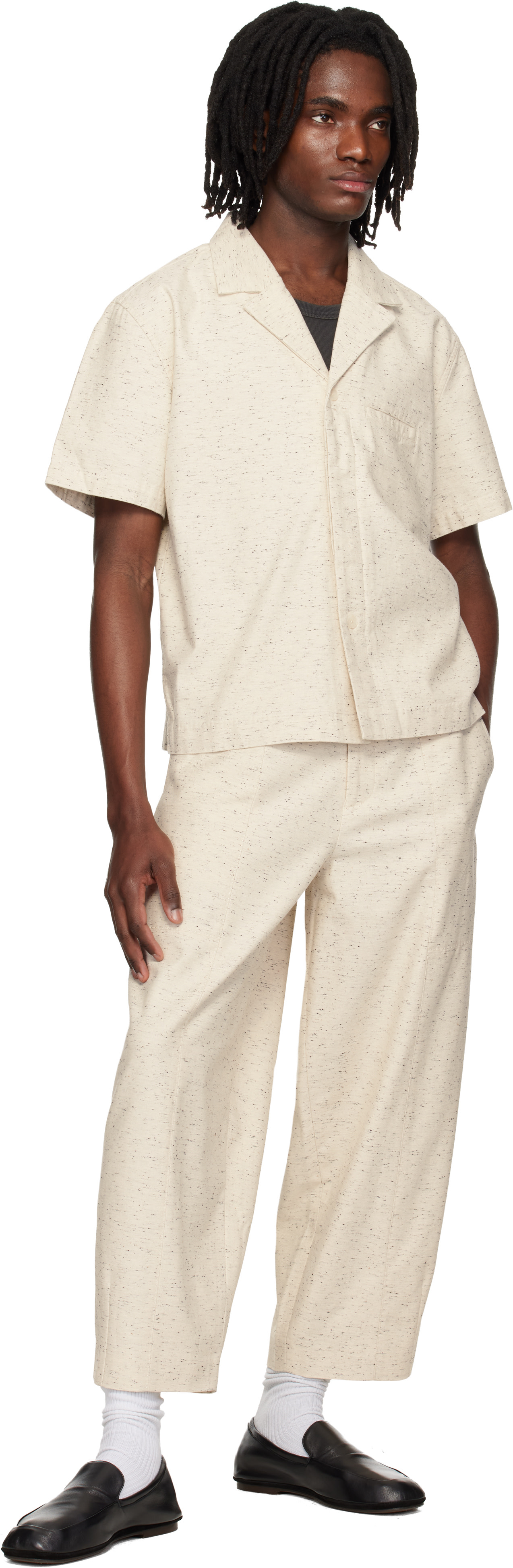 Entire Studios - Chemise Strand blanc cassé