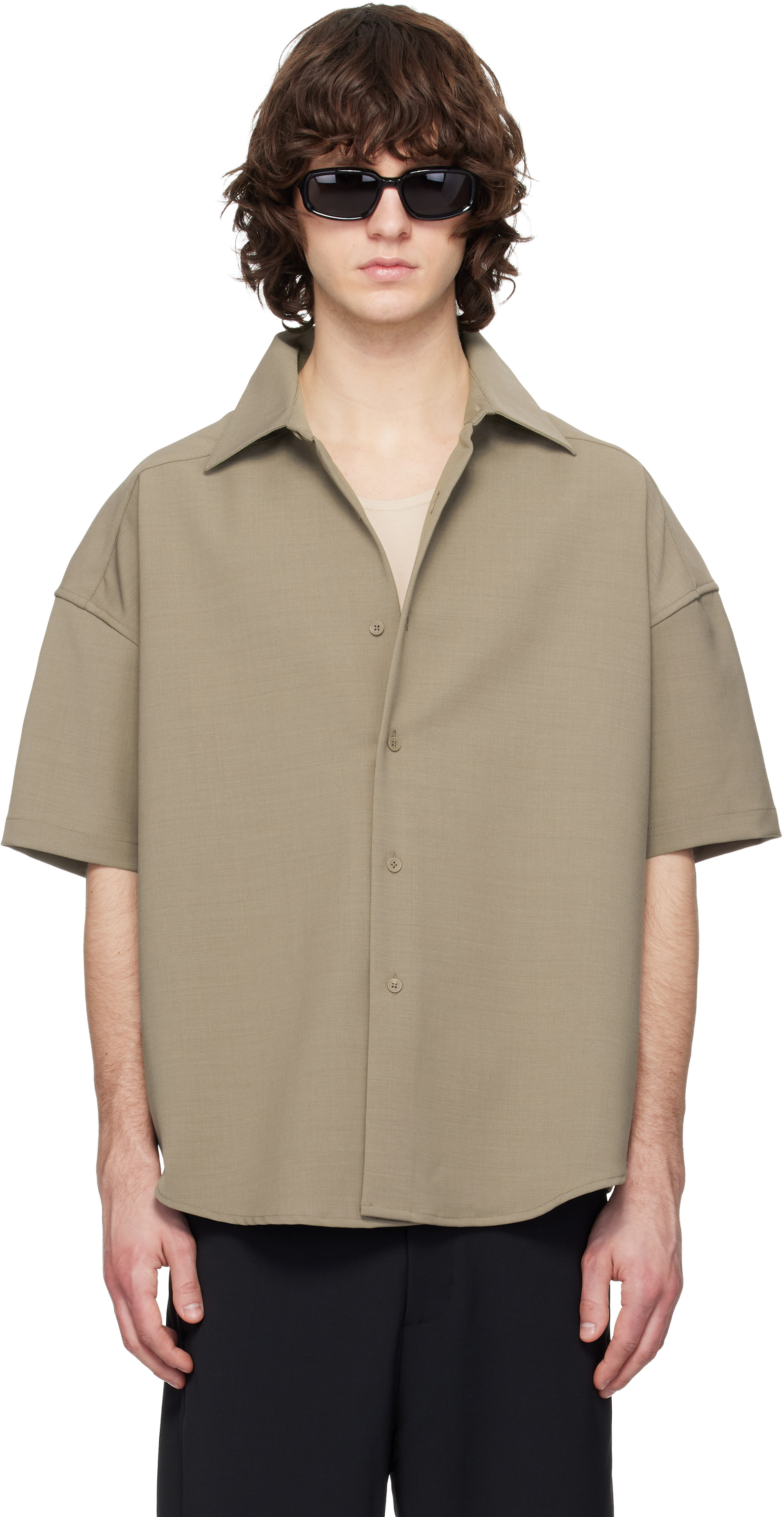 Entire Studios - Taupe Short Sleeve Shirt