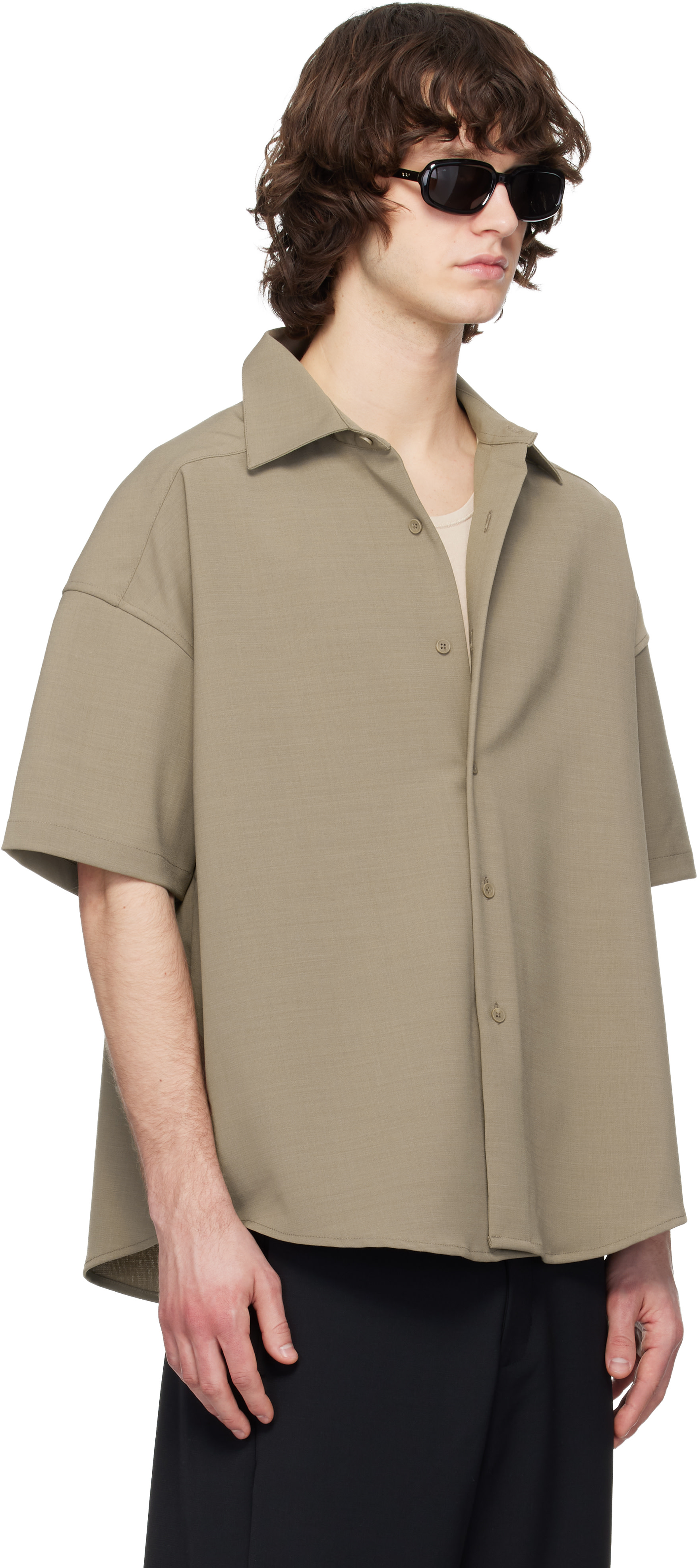 Entire Studios - Taupe Short Sleeve Shirt