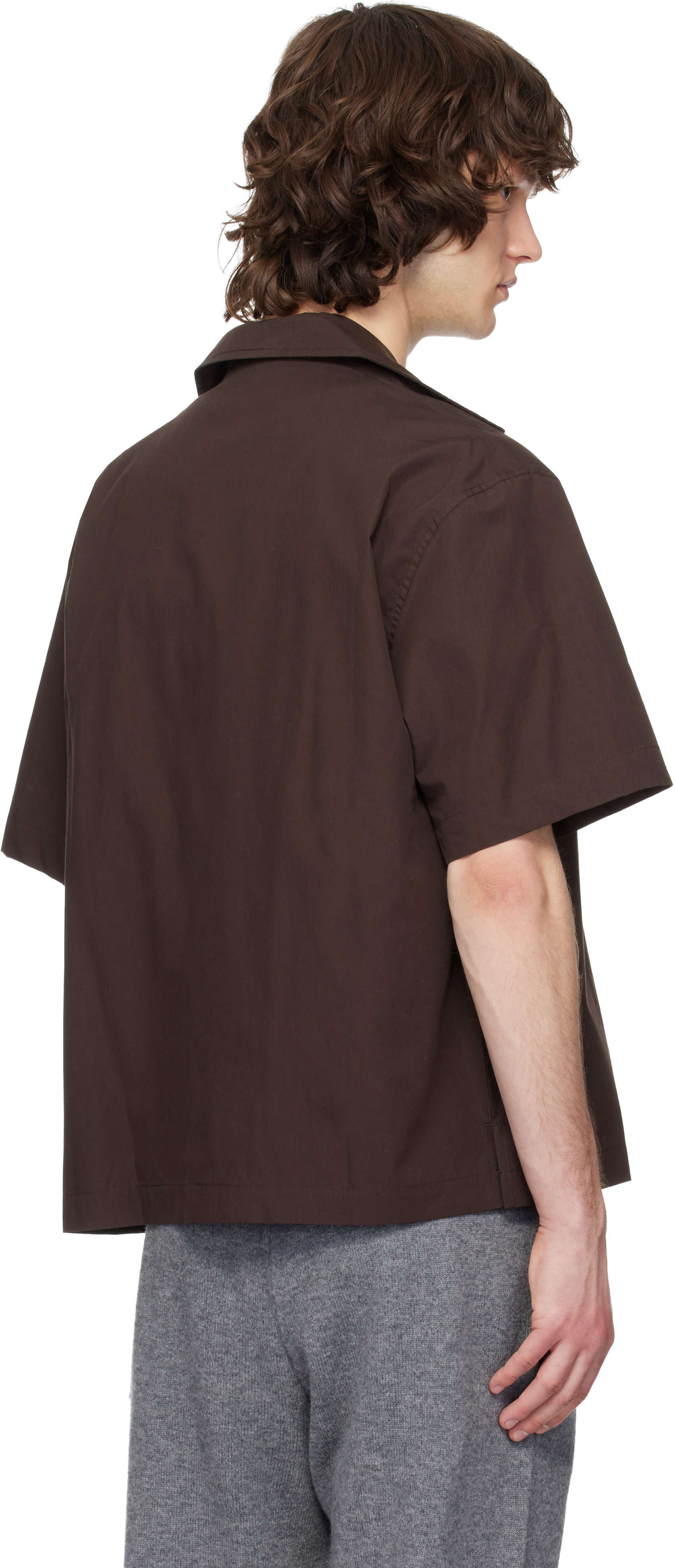 Entire Studios - Chemise de pyjama brune