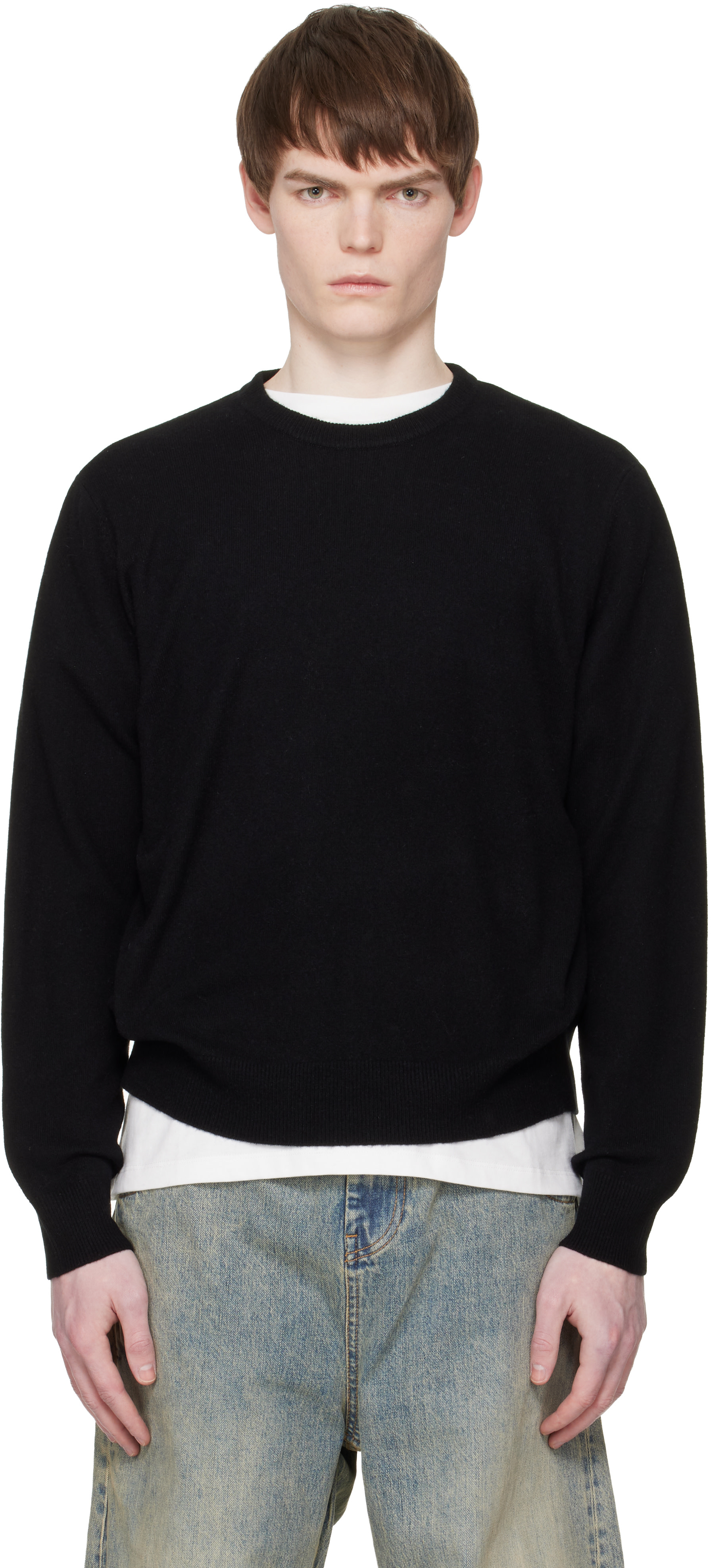Entire Studios - Black Knit Crewneck Sweater
