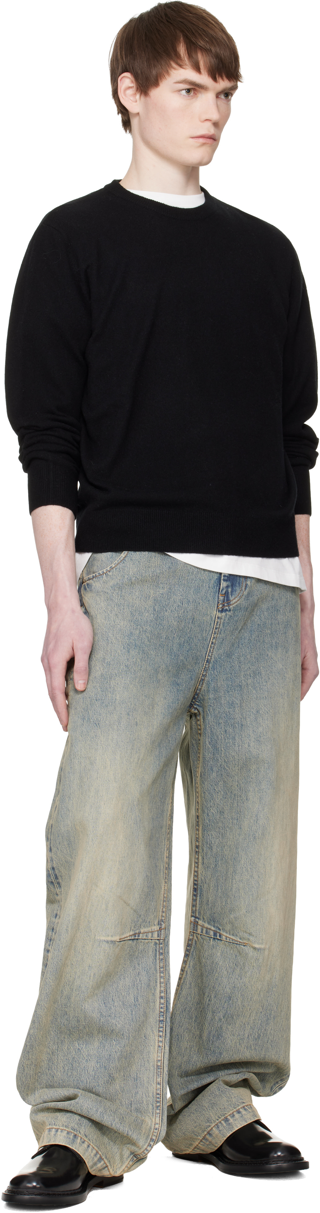 Entire Studios - Black Knit Crewneck Sweater