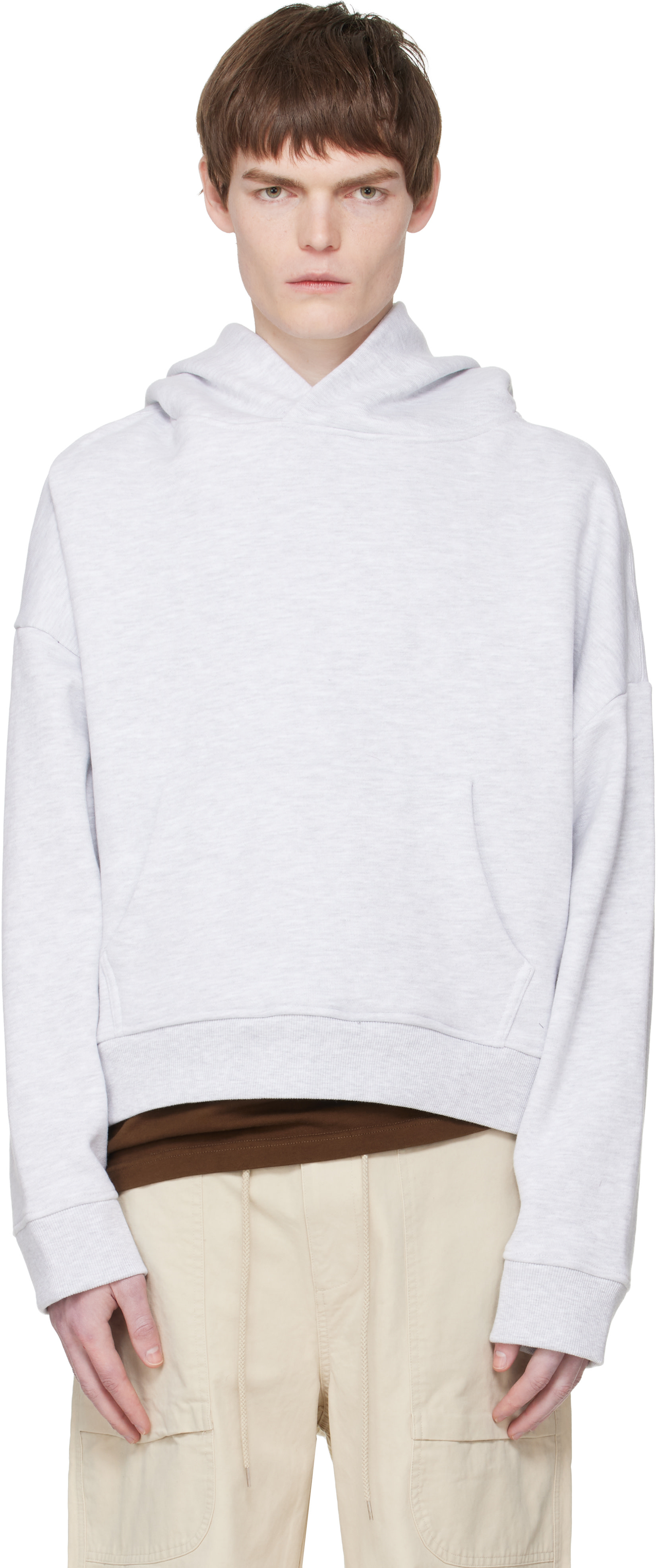 Entire Studios - Pull à capuche épais gris