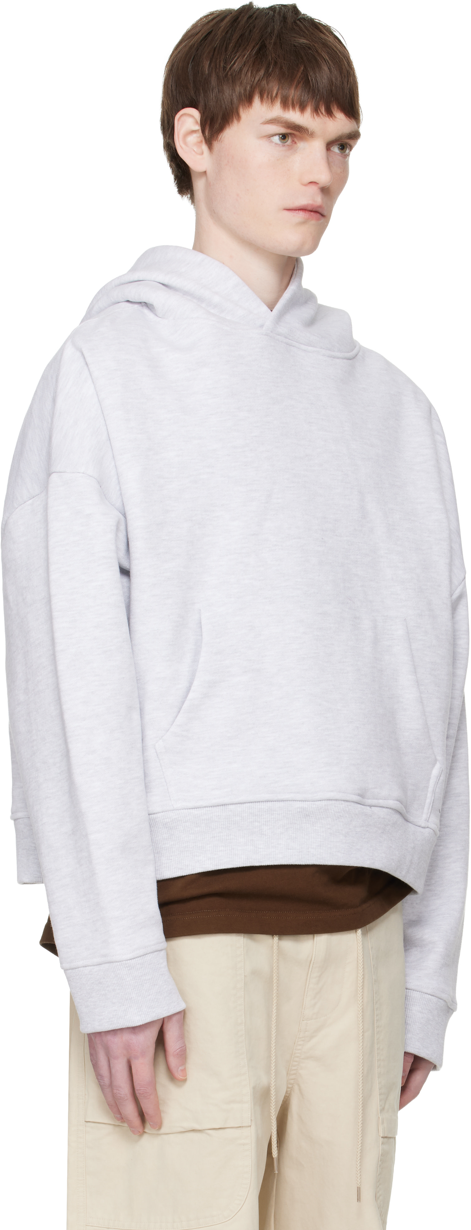 Entire Studios - Pull à capuche épais gris