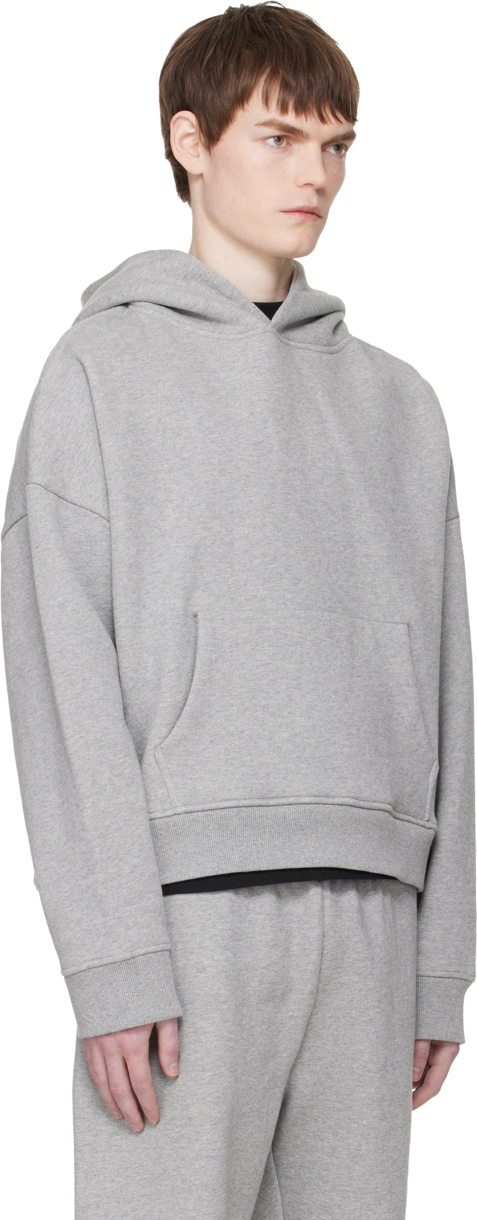 Entire Studios - Pull à capuche épais gris