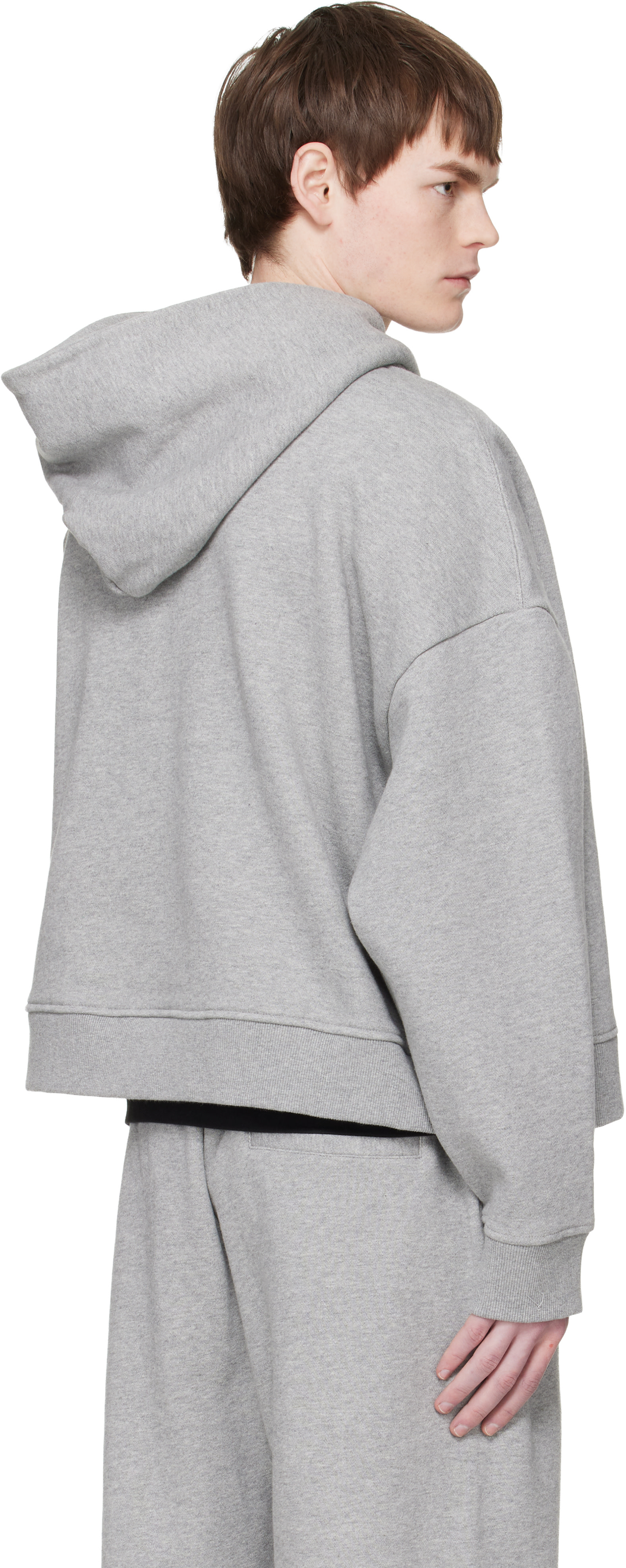 Entire Studios - Pull à capuche épais gris