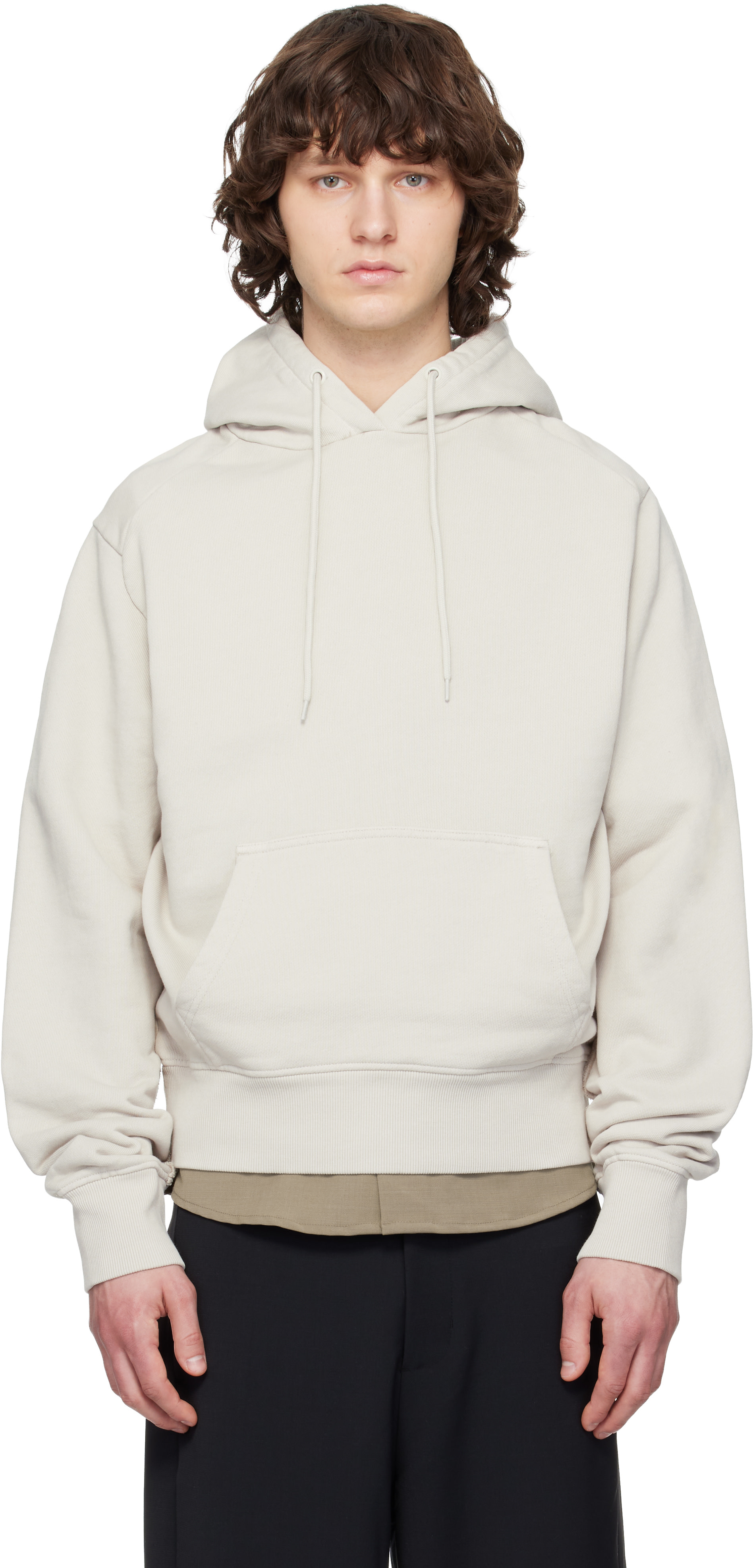 Entire Studios - Pull à capuche blanc cassé