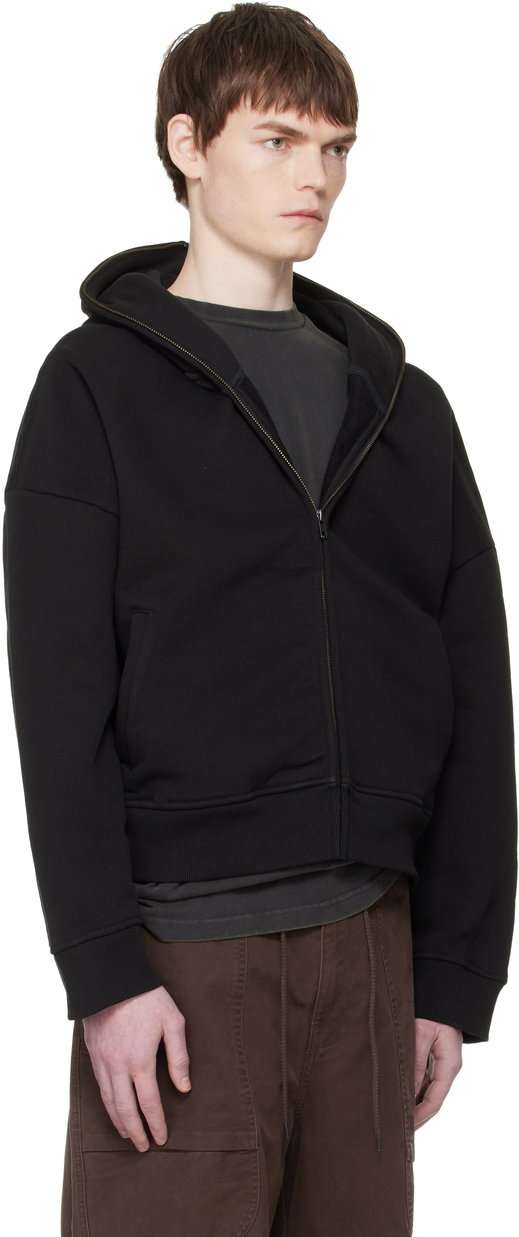Entire Studios: Black Eternal Zip Hoodie | SSENSE