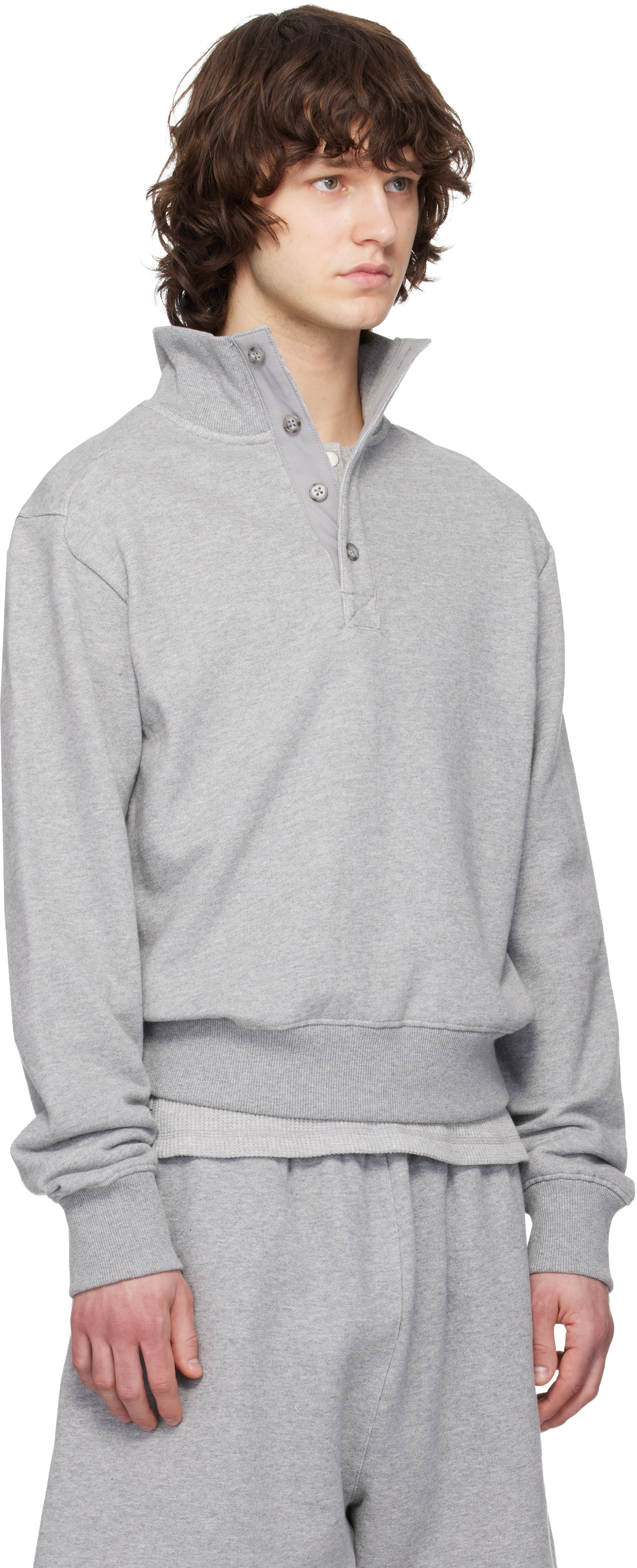 Entire Studios - Pull molletonné Port gris