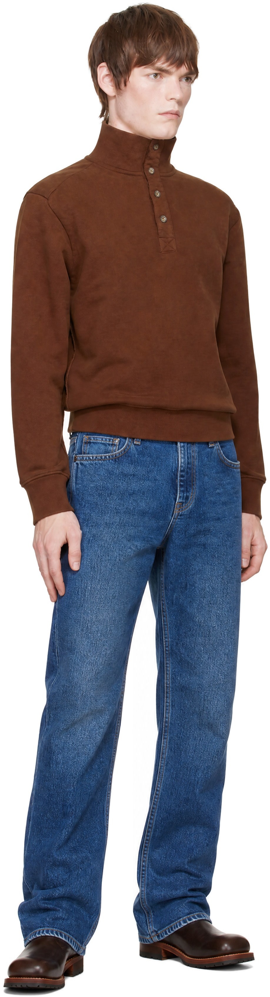 Entire Studios - Brown Port Pullover Sweatshirt