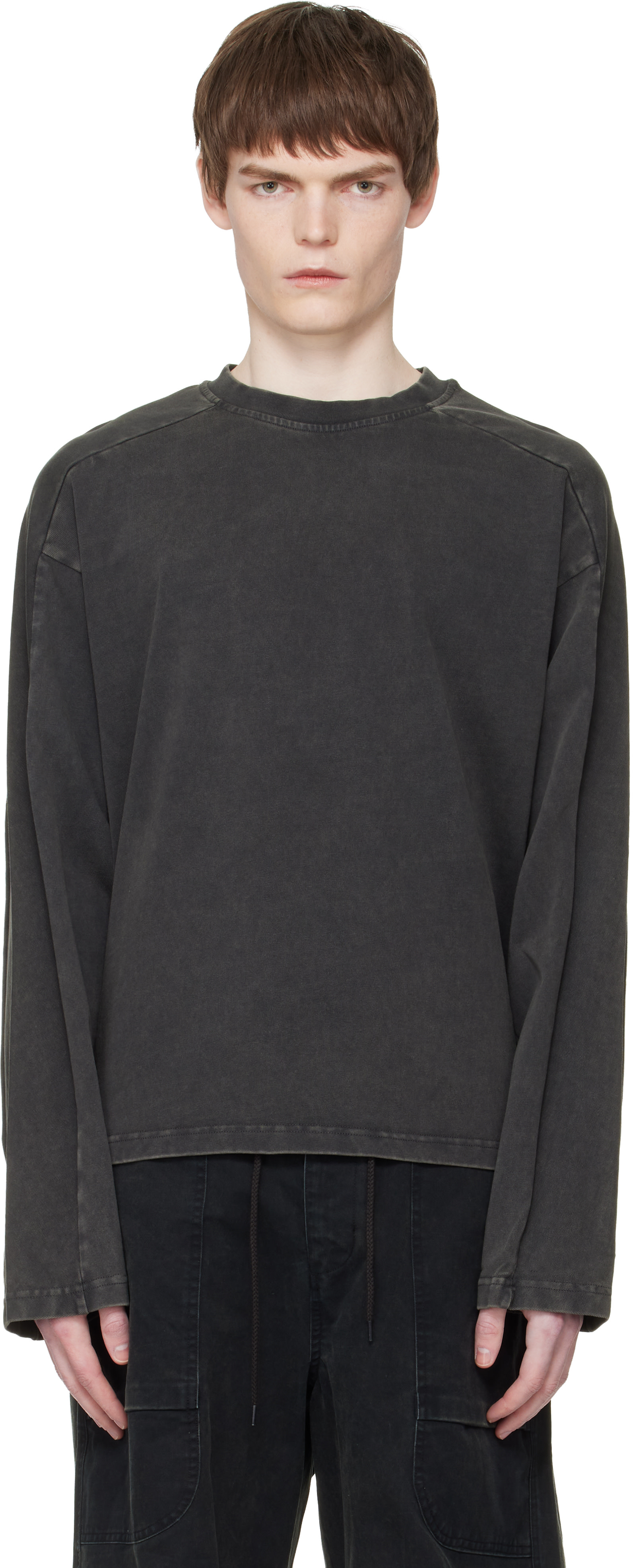 Entire Studios: Black Heavy Long Sleeve T-shirt | SSENSE