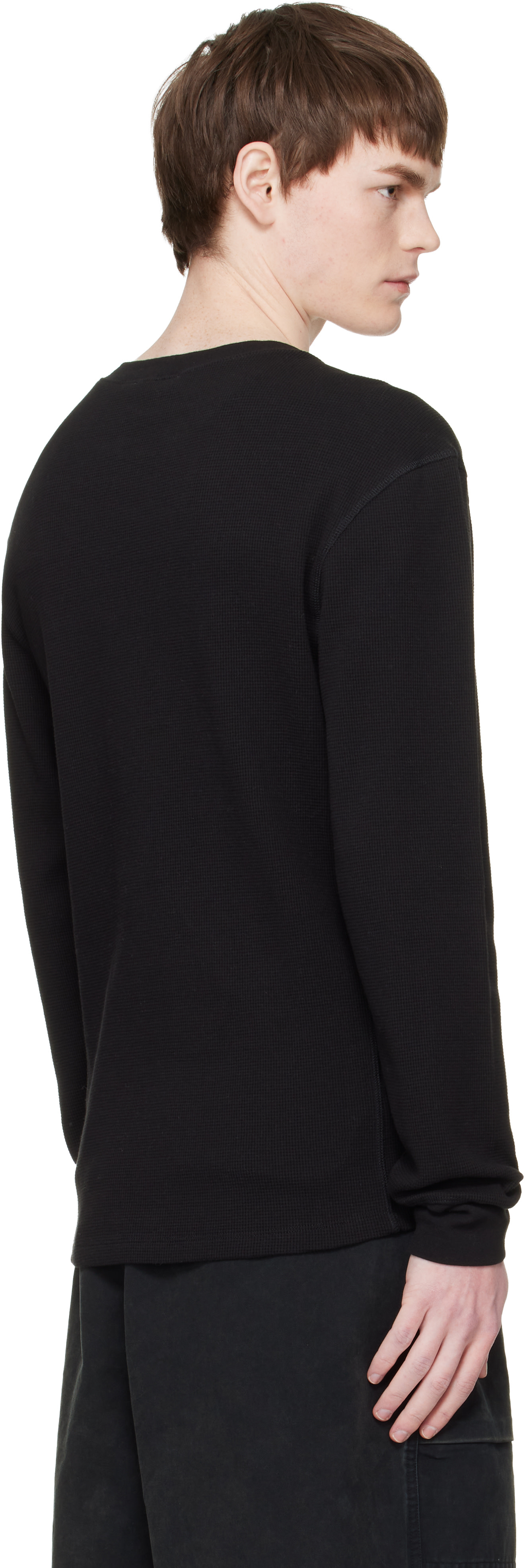 Entire Studios - Black Thermal Long Sleeve T-shirt