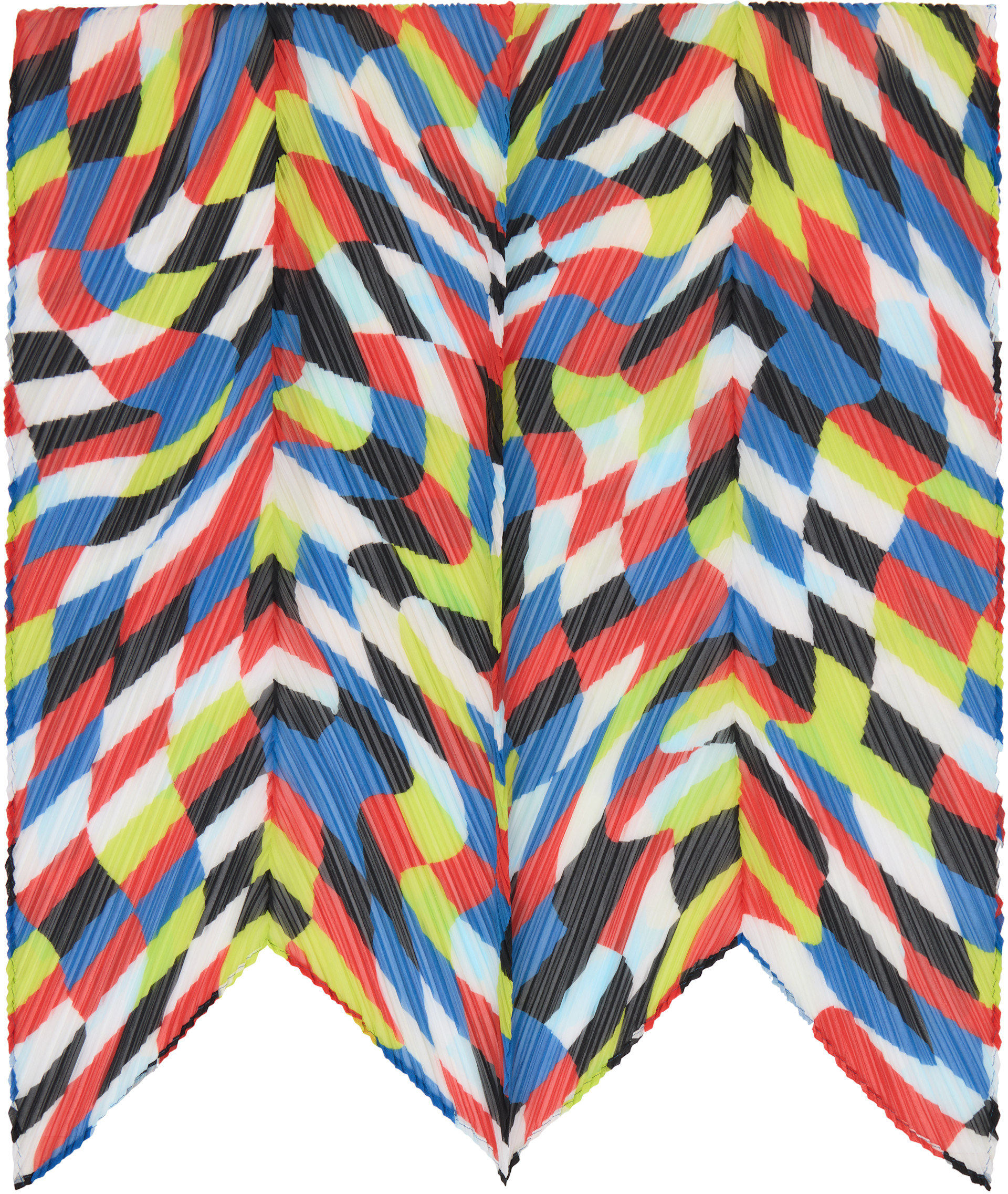 PLEATS PLEASE ISSEY MIYAKE: Multicolor Dancing Square Scarf | SSENSE Canada