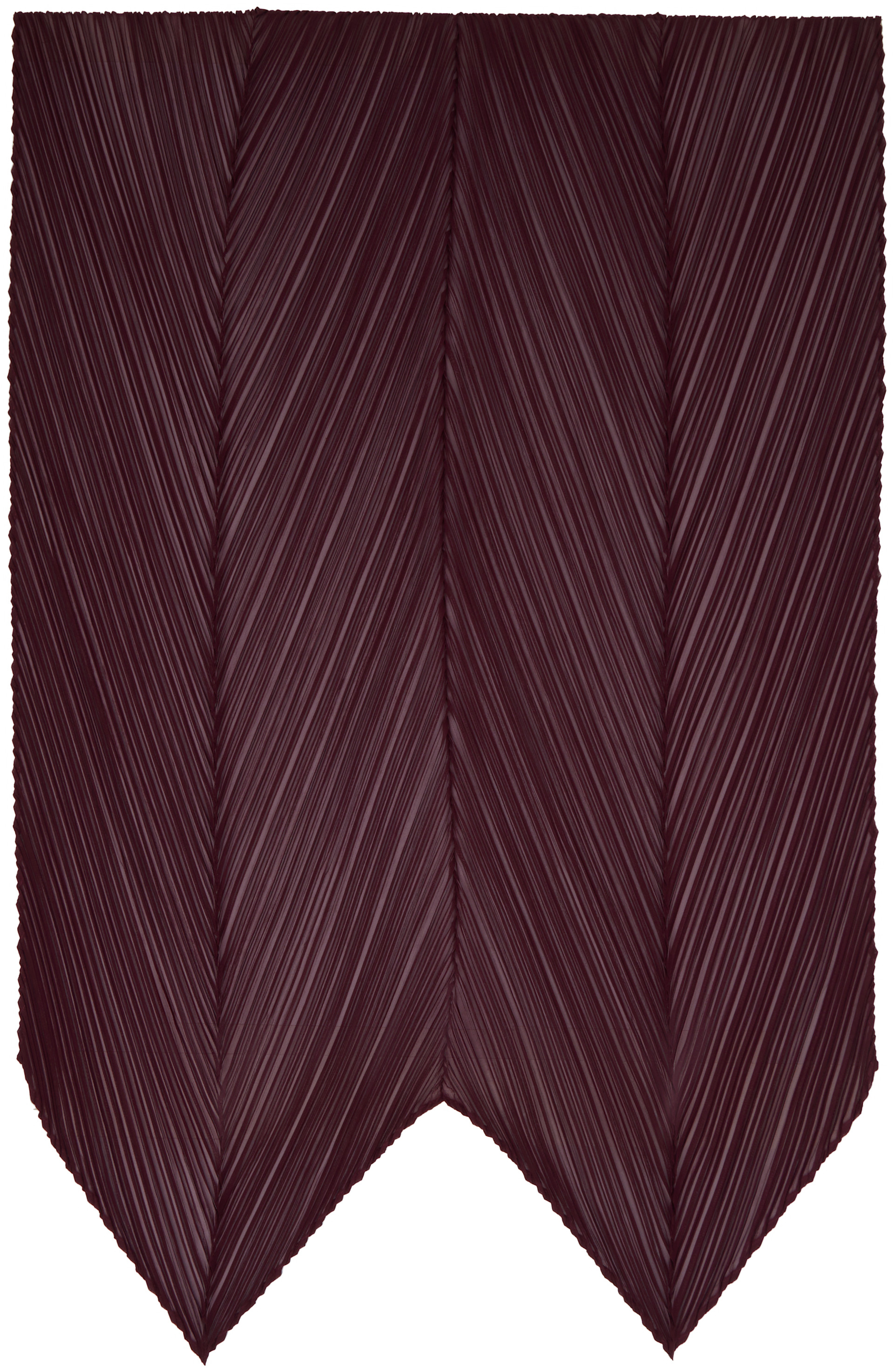 PLEATS PLEASE ISSEY MIYAKE: Burgundy January Monthly Scarf | SSENSE
