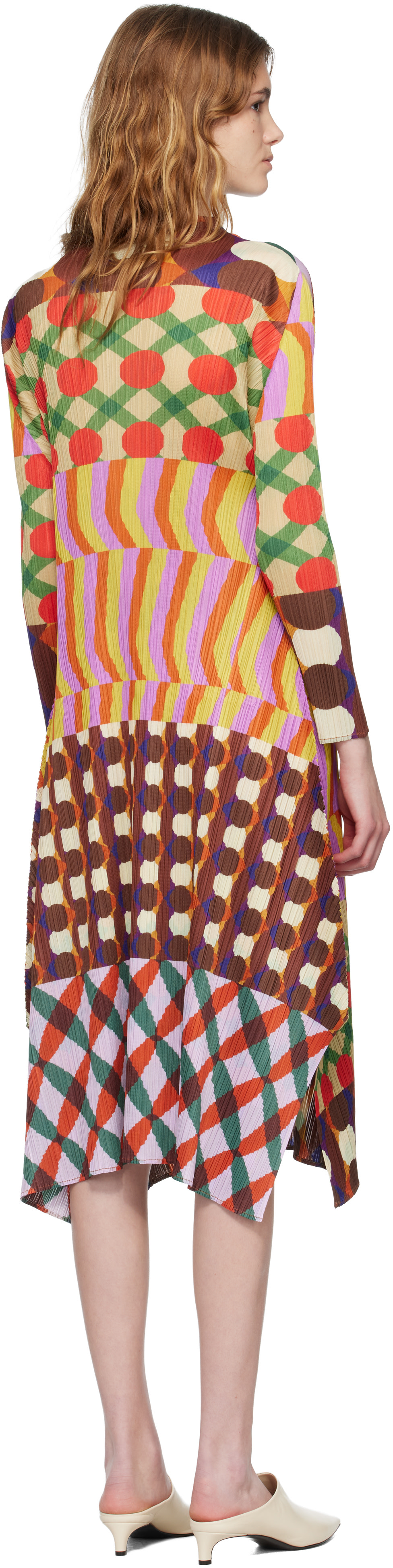 Multicolor Harmony Midi Dress