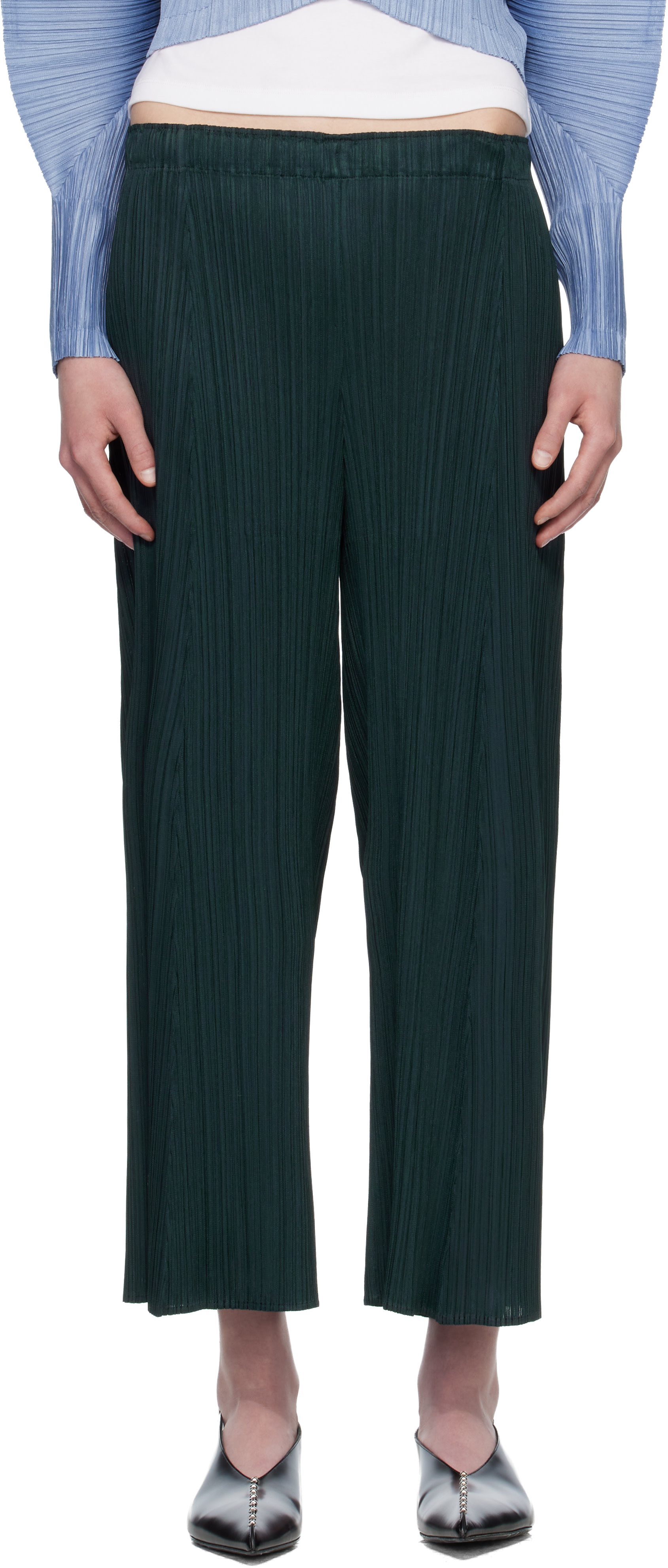 PLEATS PLEASE ISSEY MIYAKE: Gray Monthly Colors November Trousers