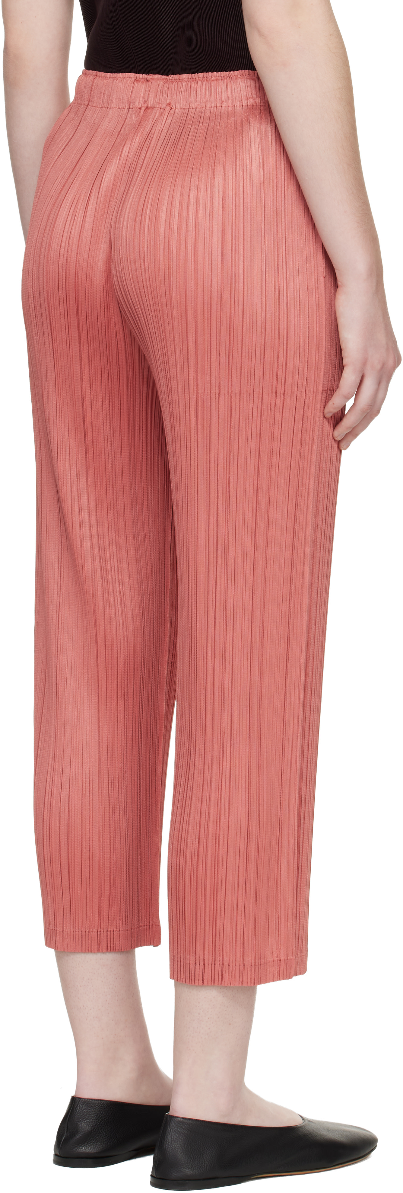 PLEATS PLEASE ISSEY MIYAKE: Pink Monthly Colors October Trousers