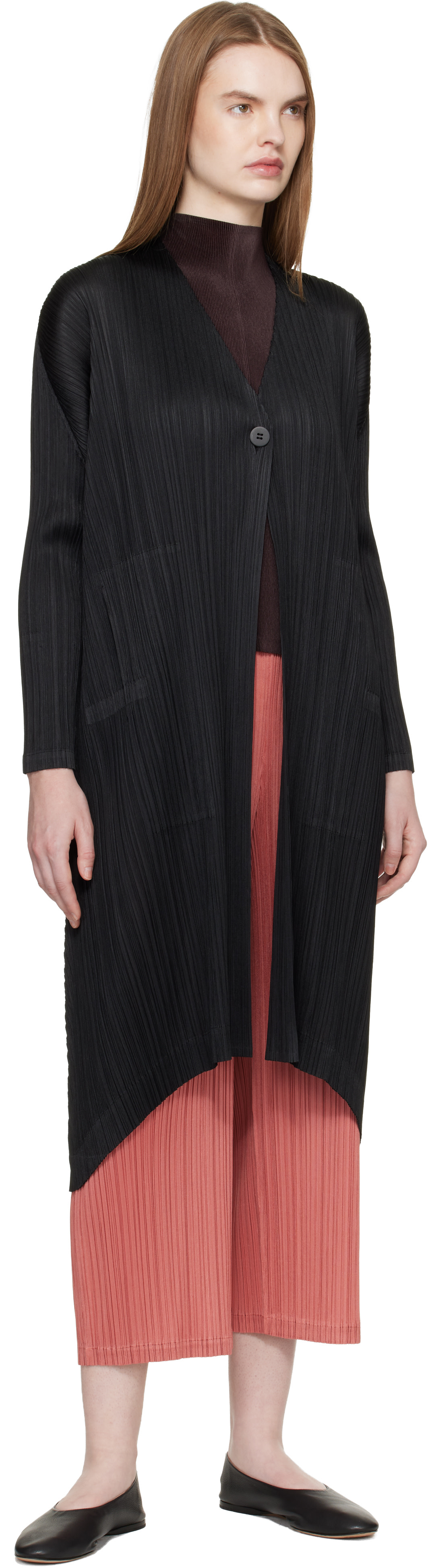 PLEATS PLEASE ISSEY MIYAKE: Pink Monthly Colors October Trousers