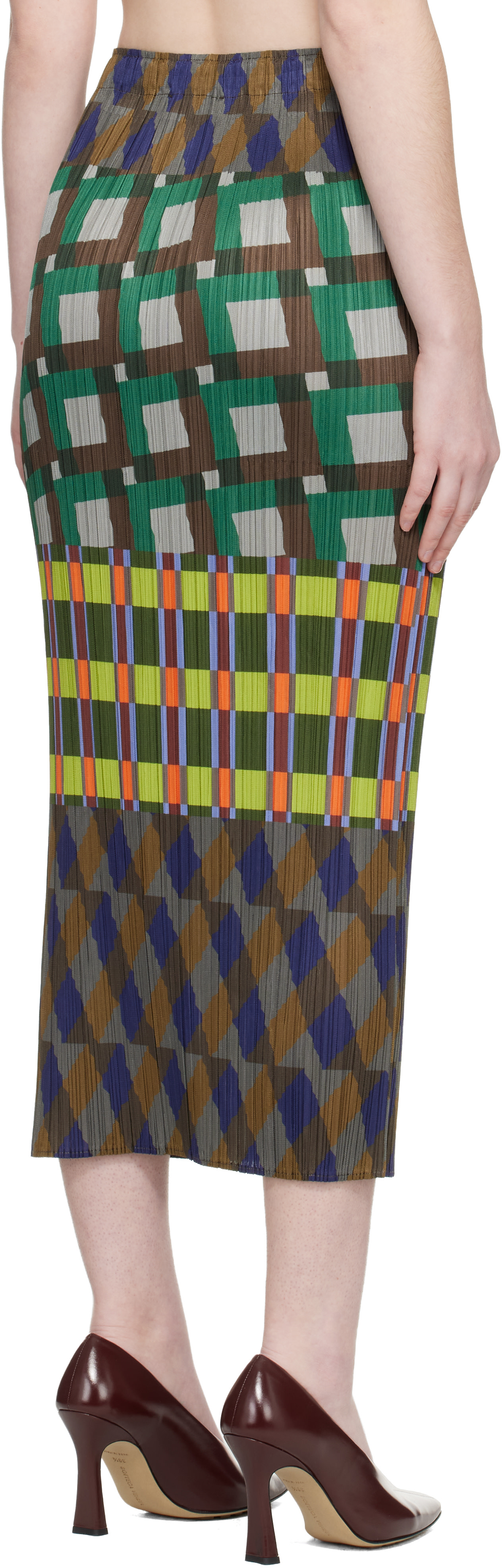 スカート ISSEY MIYAKE PLEATS PLEASE SKIRT PLEATS PLEASE ISSEY MIYAKE: Multicolor Harmony Maxi Skirt | SSENSE