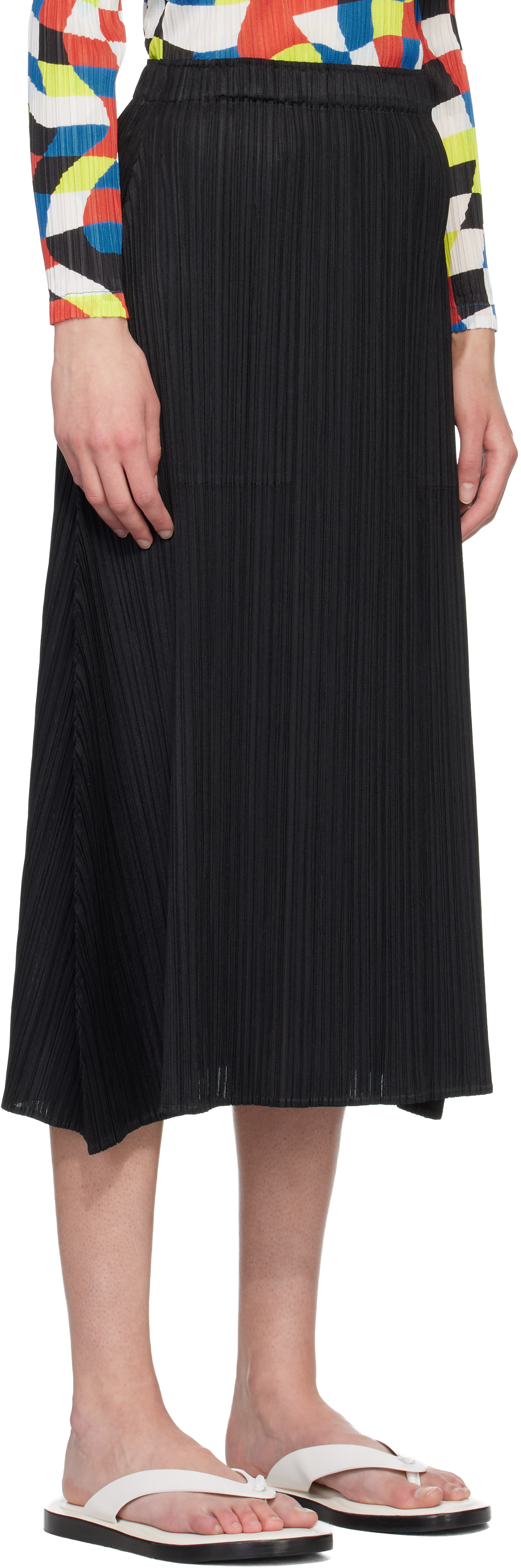 PLEATS PLEASE ISSEY MIYAKE: Black Monthly Colors October Maxi