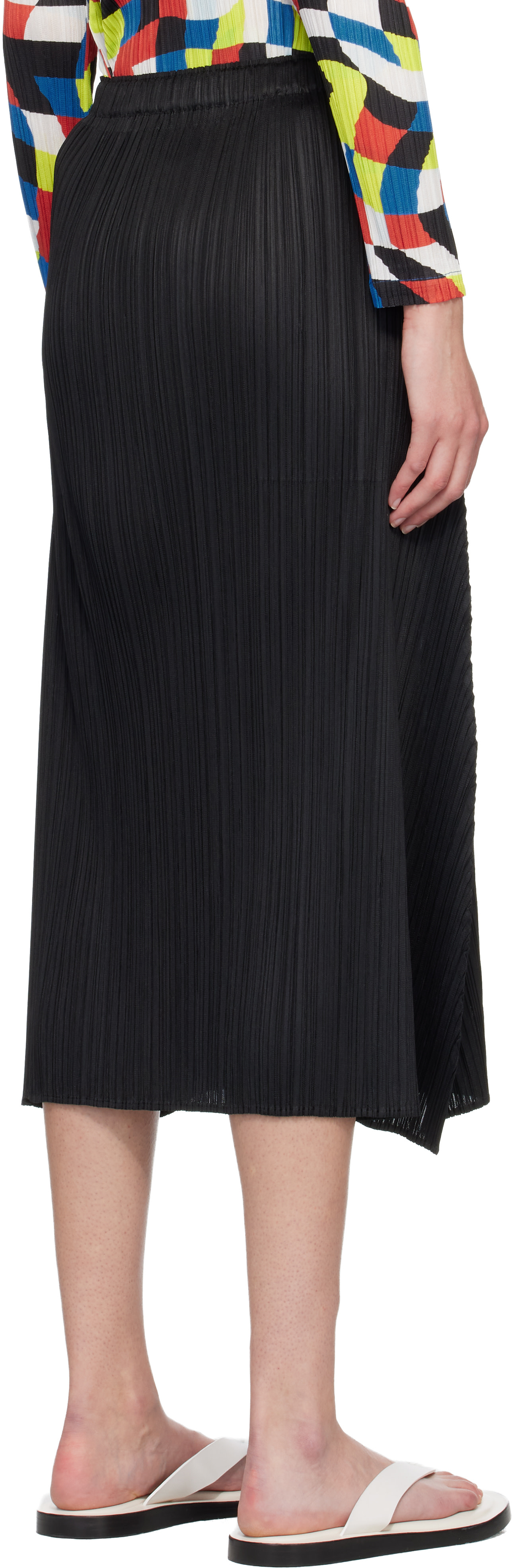 PLEATS PLEASE ISSEY MIYAKE: Black Monthly Colors October Maxi