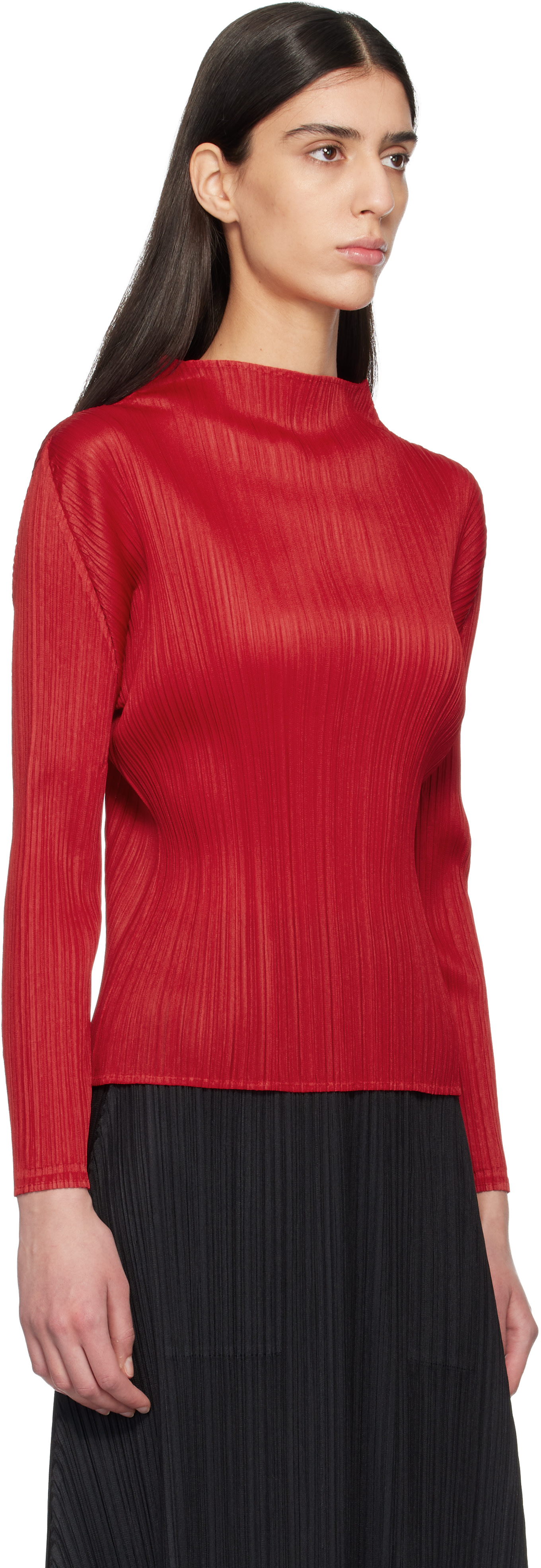 PLEATS PLEASES ISSEY MIYAKE　ロングトップス RIB PLEATS BASICS – ISSEY MIYAKE ONLINE STORE
