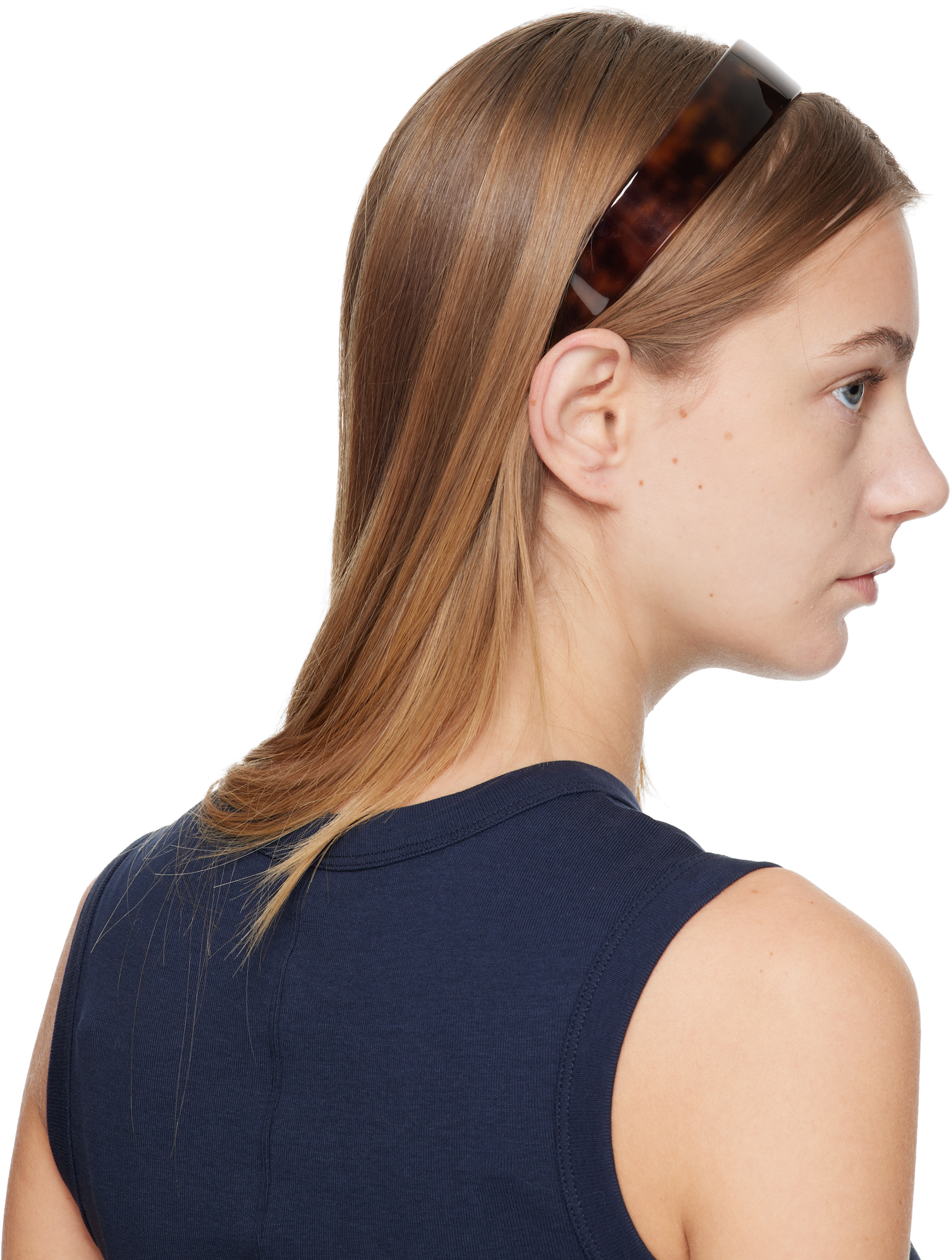 Sophie Buhai: Brown Thin Bessette Headband | SSENSE