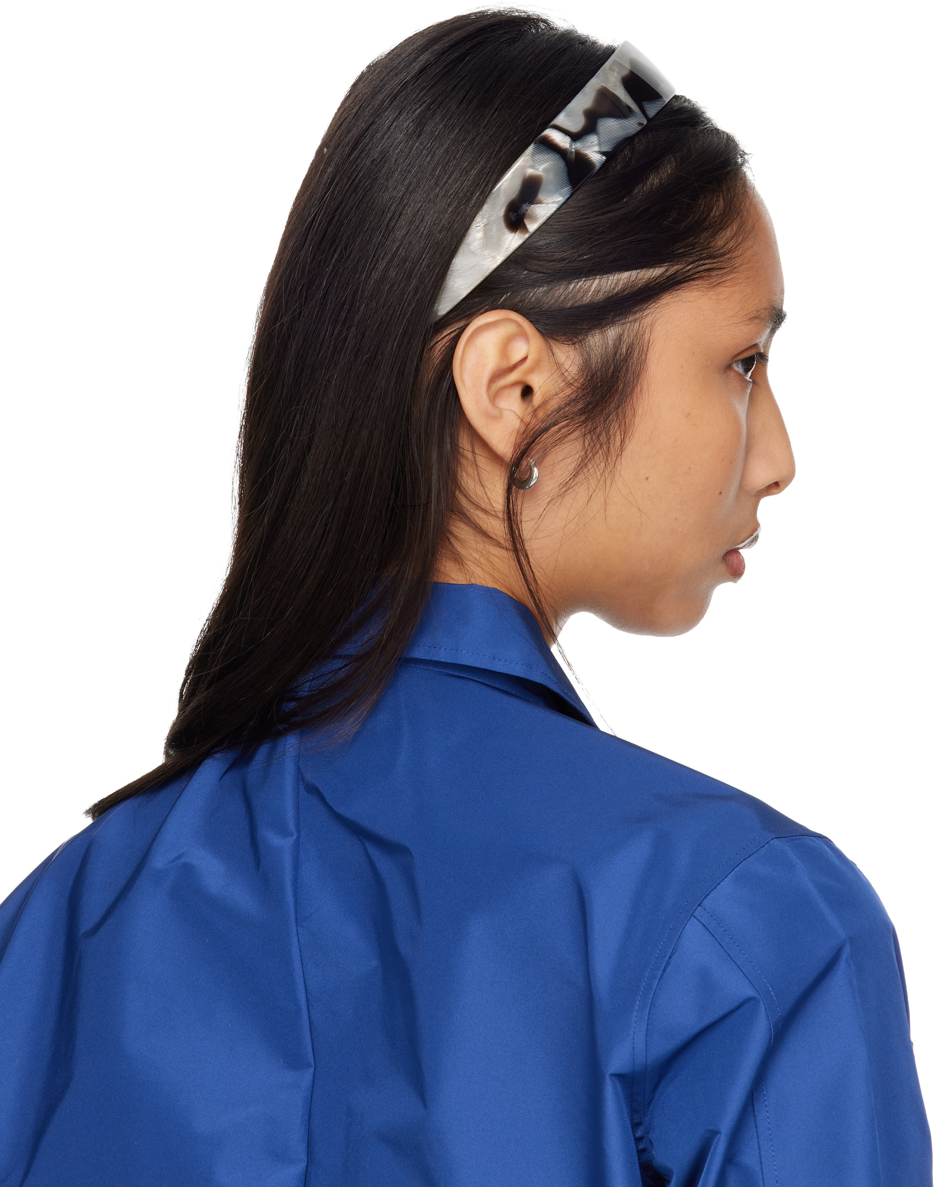Sophie Buhai: Gray & Brown Thin Bessette Headband | SSENSE