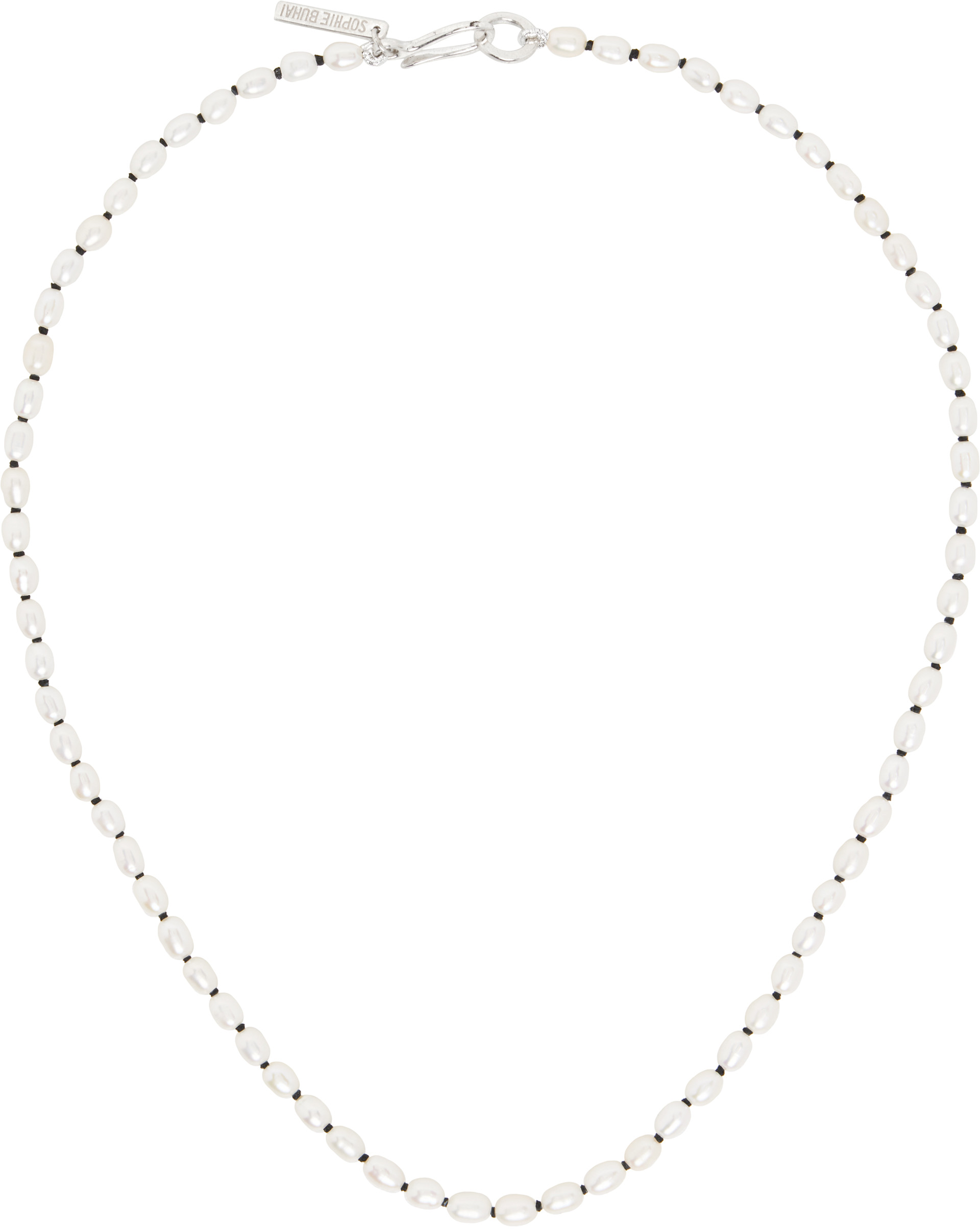 アクセサリー SOPHIE BUHAI Tiny Pearl Collar Necklace Sophie Buhai: Tiny Pearl Collar Necklace | SSENSE