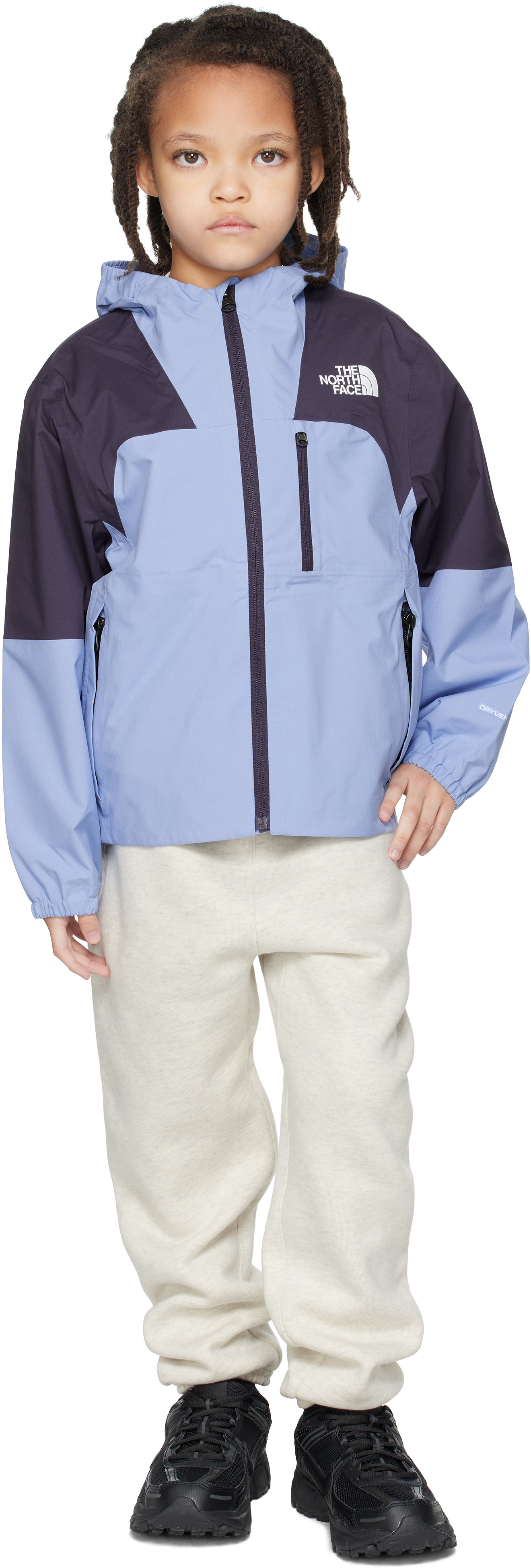 The North Face Kids: Big Kids Blue & Purple Hike Packable Shell