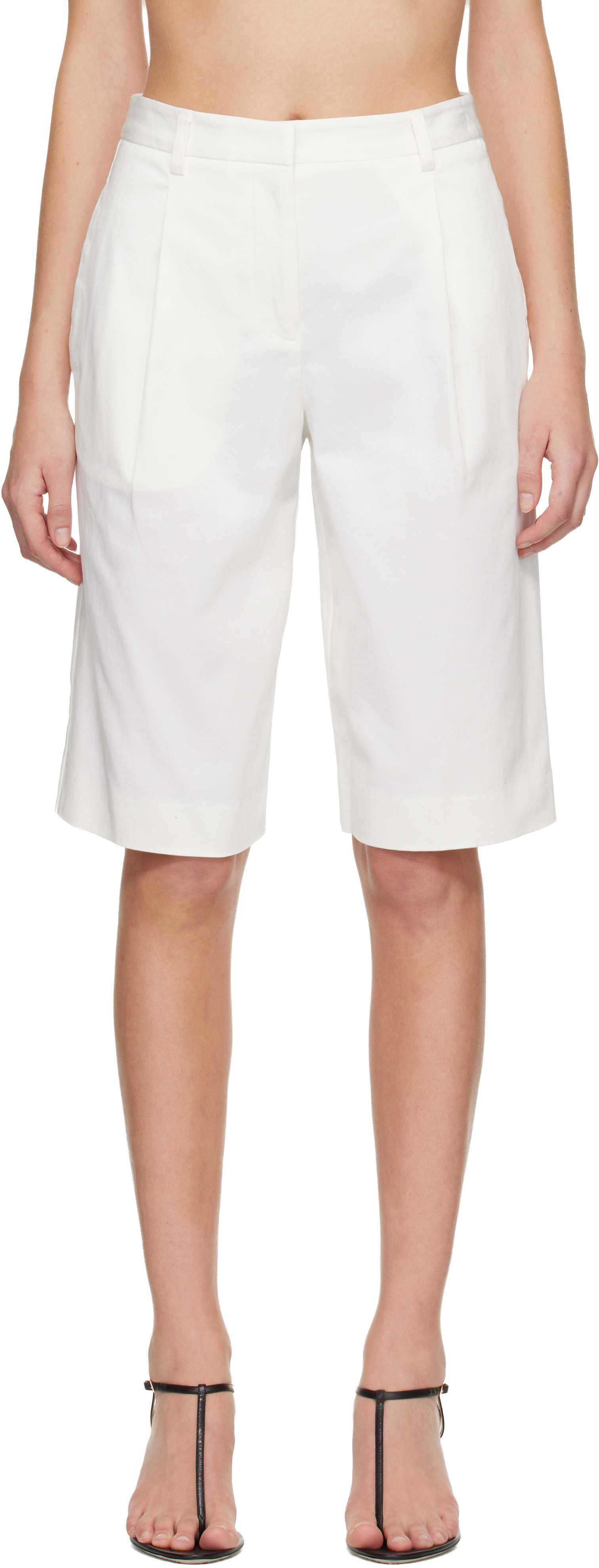 Matteau - Short chino long blanc
