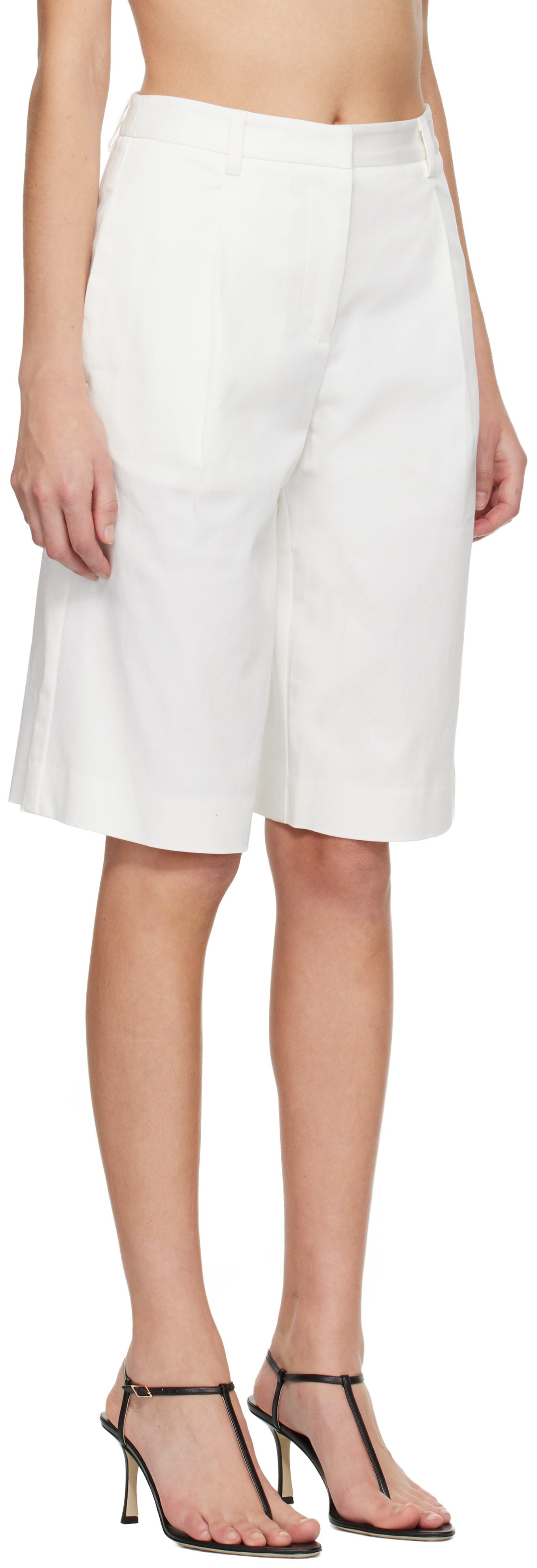 Matteau - Short chino long blanc