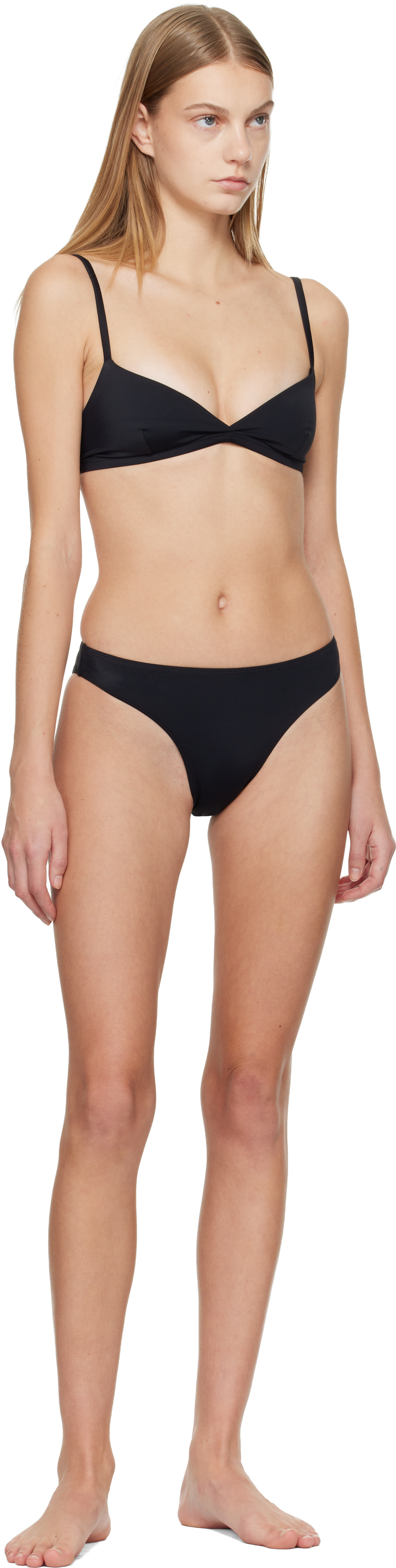 Matteau - Haut de bikini triangulaire noir