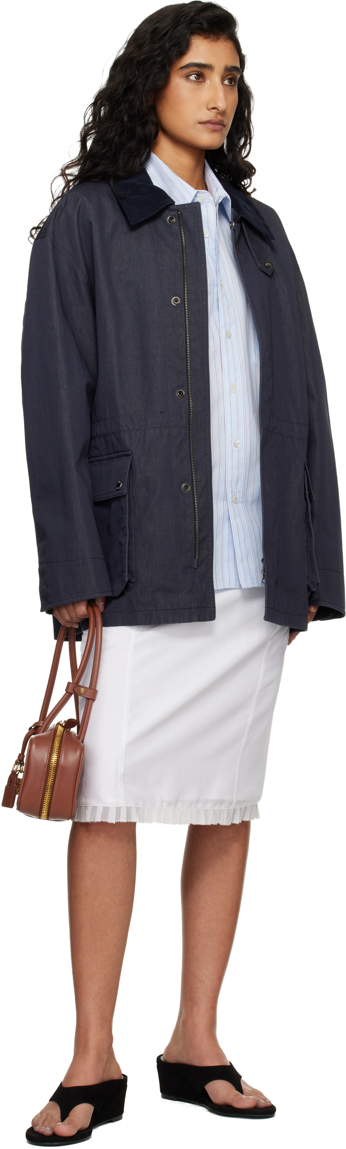Dunst - Blouson ouvrier bleu marine en coton
