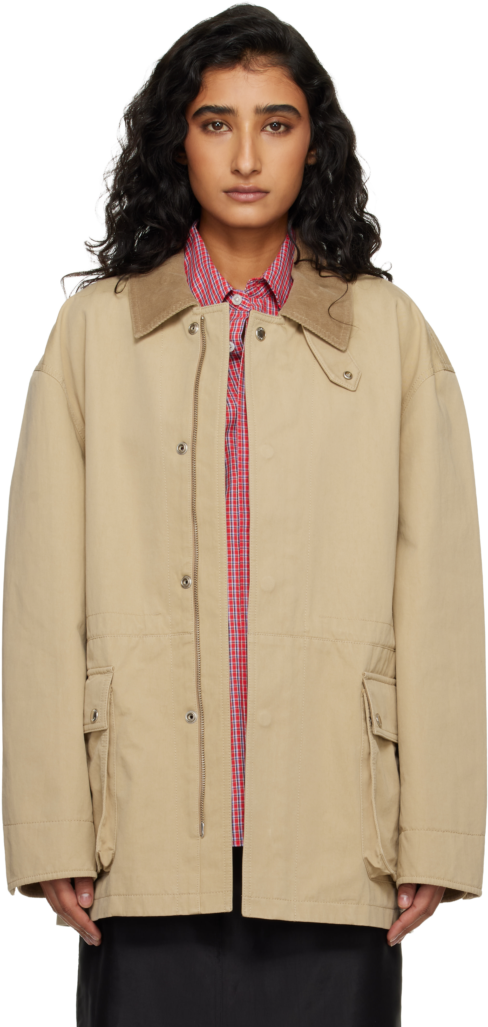 Dunst - Blouson ouvrier beige en coton