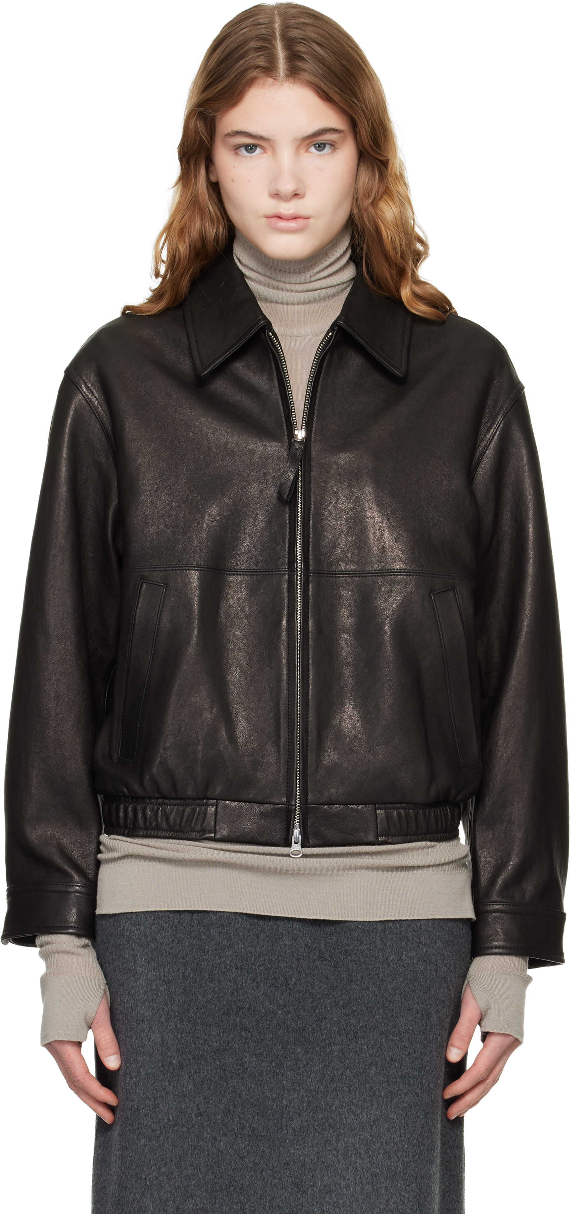 【新品未使用】DUNST OVERSIZED LEATHER レザージャケット DUNST Oversized Vintage Leather Blouson Jacket in Black | Lyst