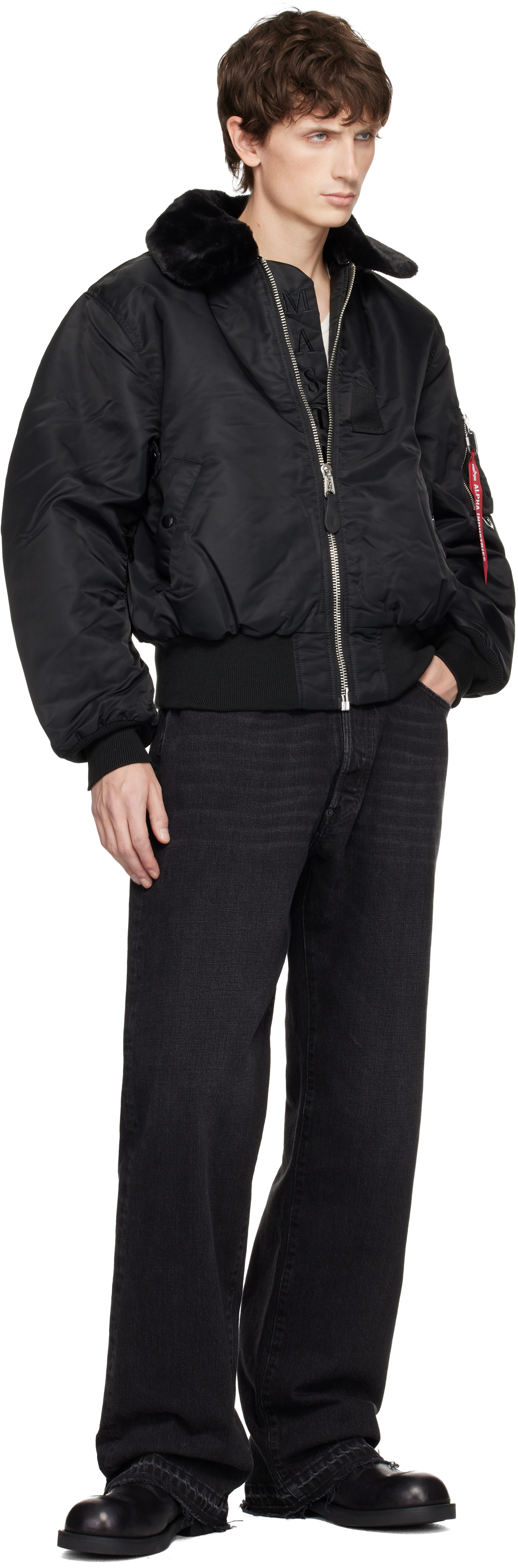 MASTERMIND WORLD: Black Alpha Industries Edition B-15 Flight