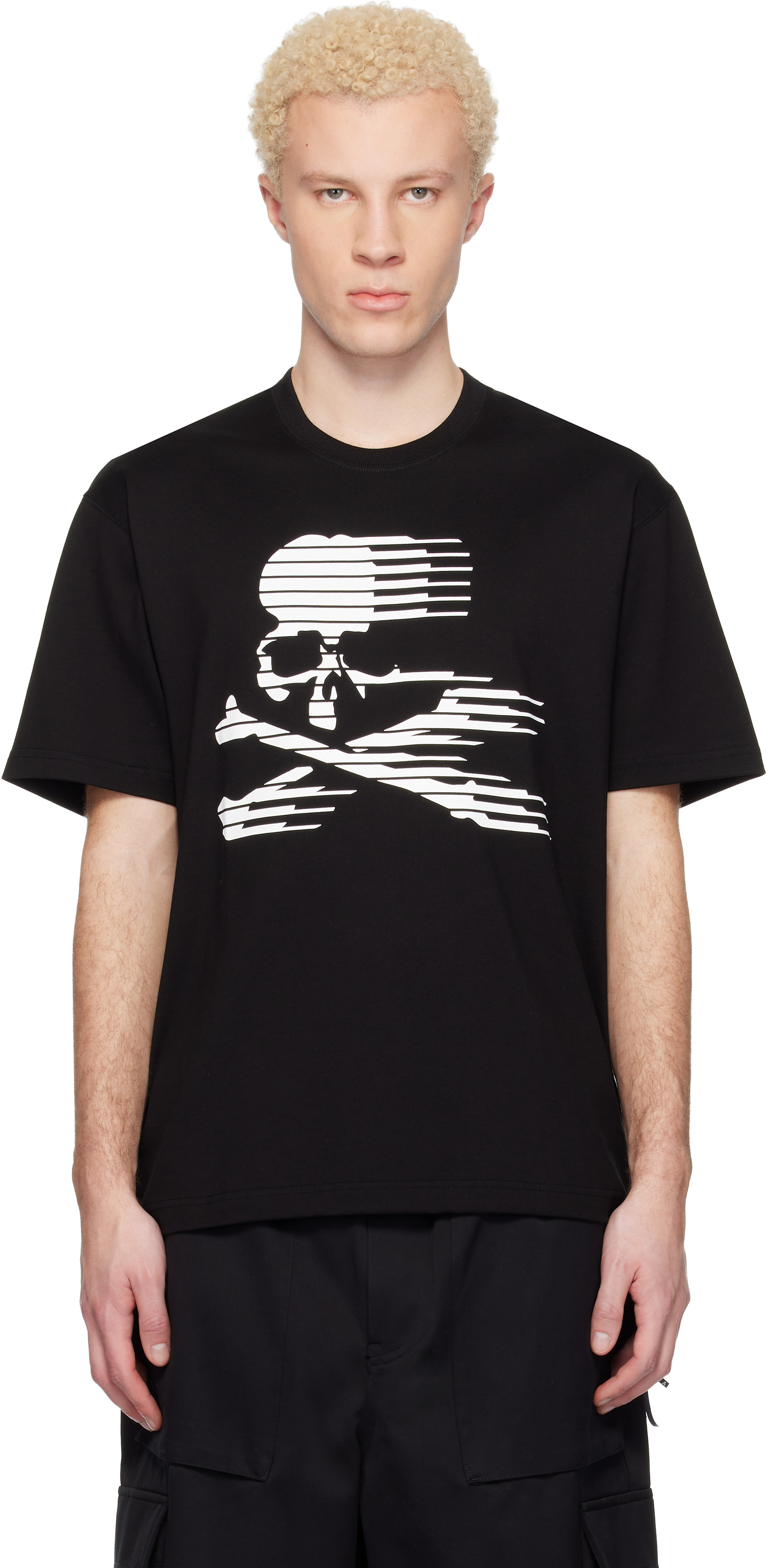 MASTERMIND WORLD: ブラック MW Motion Skull SS Tシャツ | SSENSE 日本