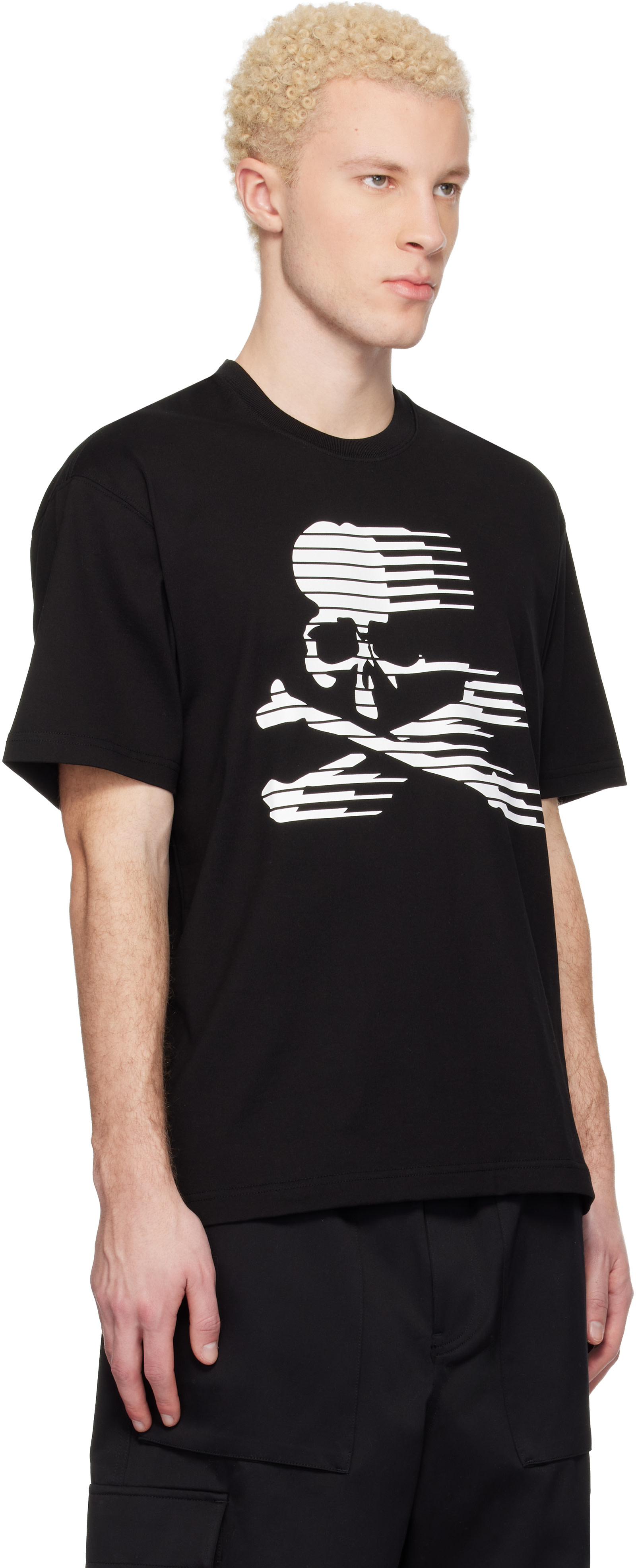 Mastermind スカル Tシャツ MASTERMIND WORLD: Black MW Motion Skull SS T-shirt | SSENSE