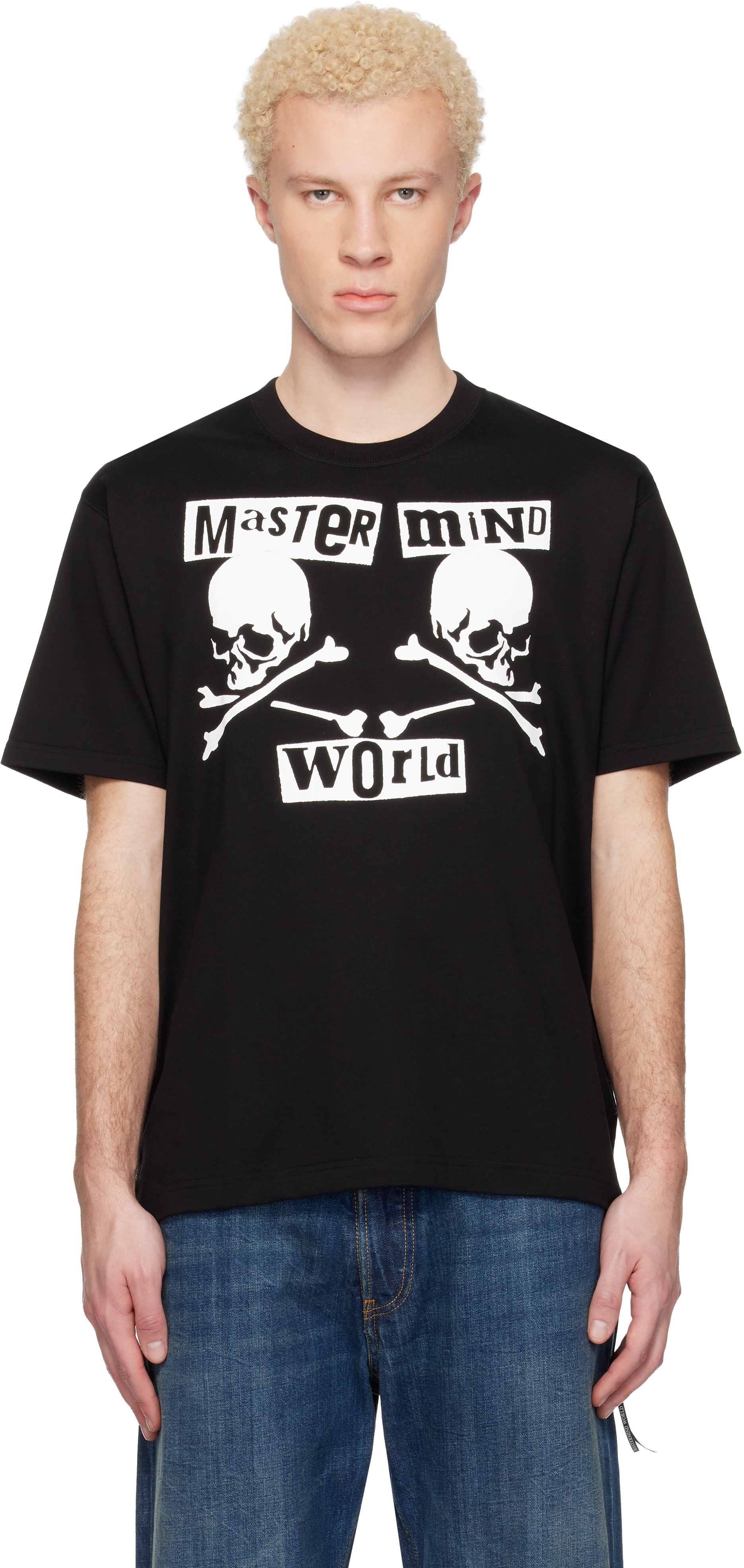 MASTERMIND WORLD - ブラック MW Flyer SS Tシャツ