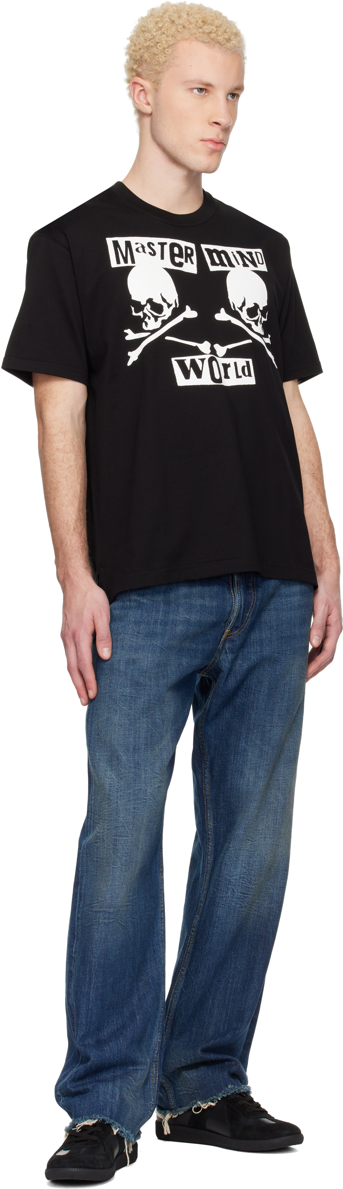 MASTERMIND WORLD - ブラック MW Flyer SS Tシャツ