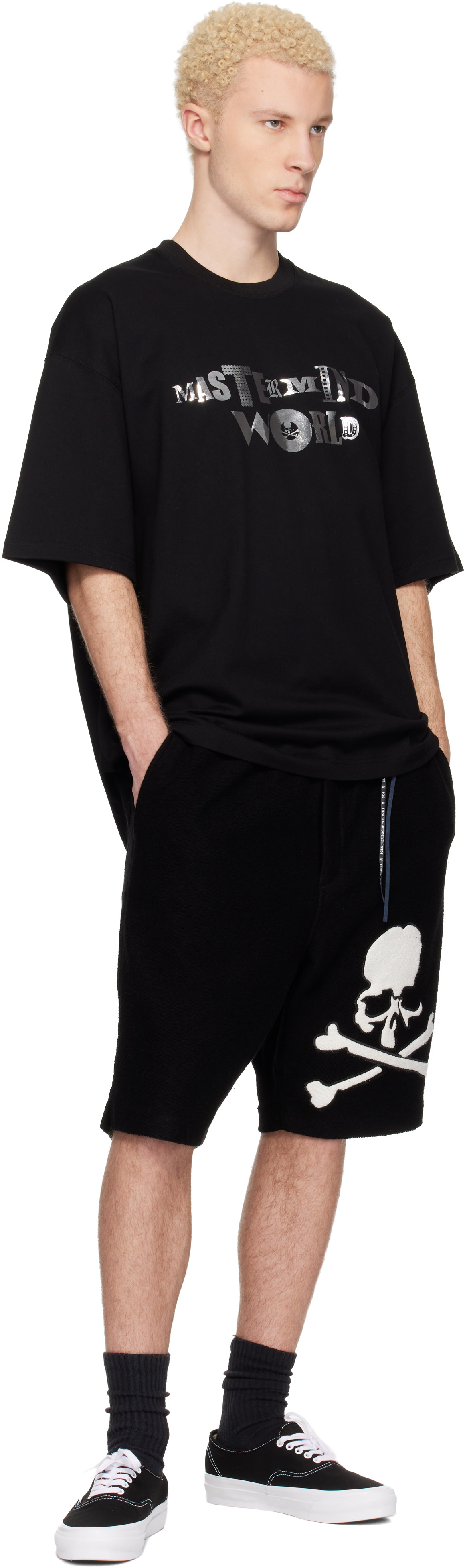 メンズ Mastermind SILVER REFLECTIVE PRINT TEE