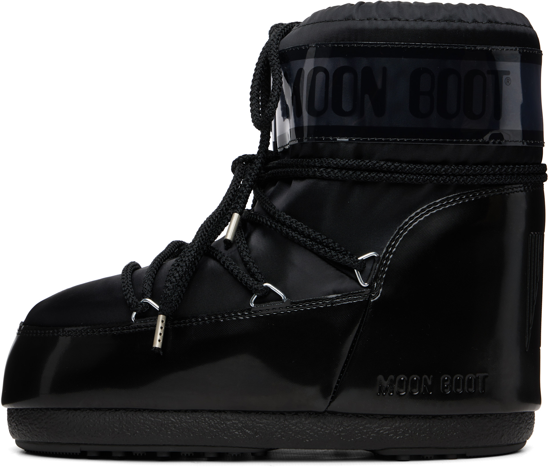 Moon Boot - Black Icon Low Glance Satin Boots
